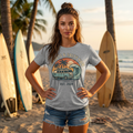Sunsets and Salty Hair Ladies T-Shirt in Athletic Heather | NOFXGVN