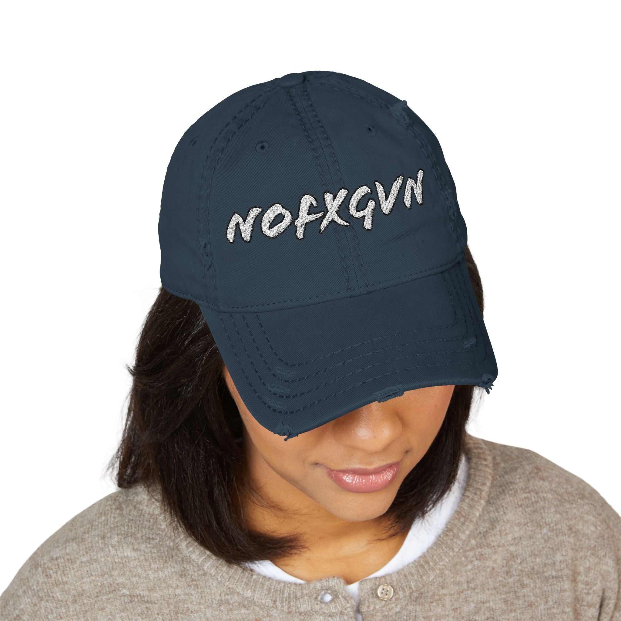 NOFXGVN Distressed Streetwear Cap