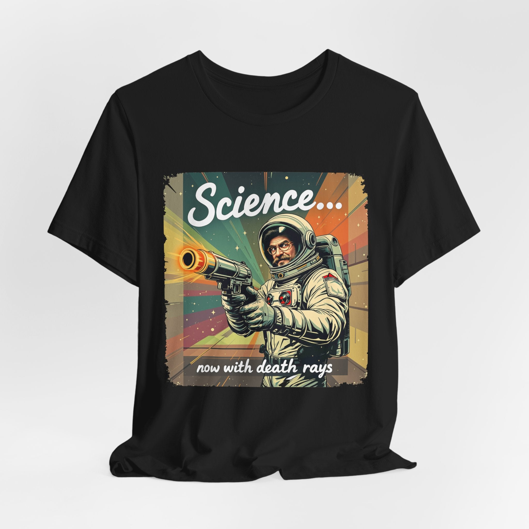 SCIENCE: Now with DEATH RAYS! T-Shirt in Black | NOFXGVN