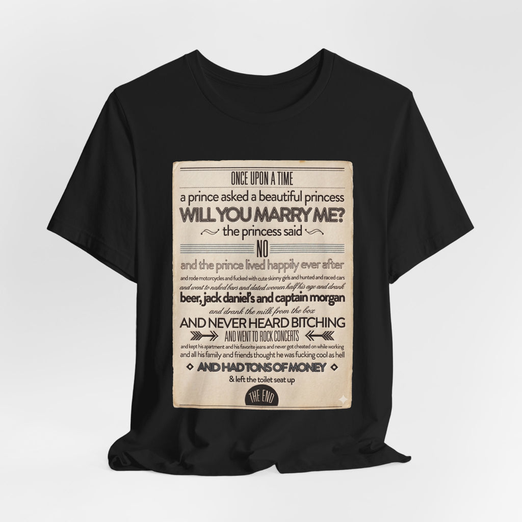 A Princely Tale Poster T t-shirt in Black | NOFXGVN