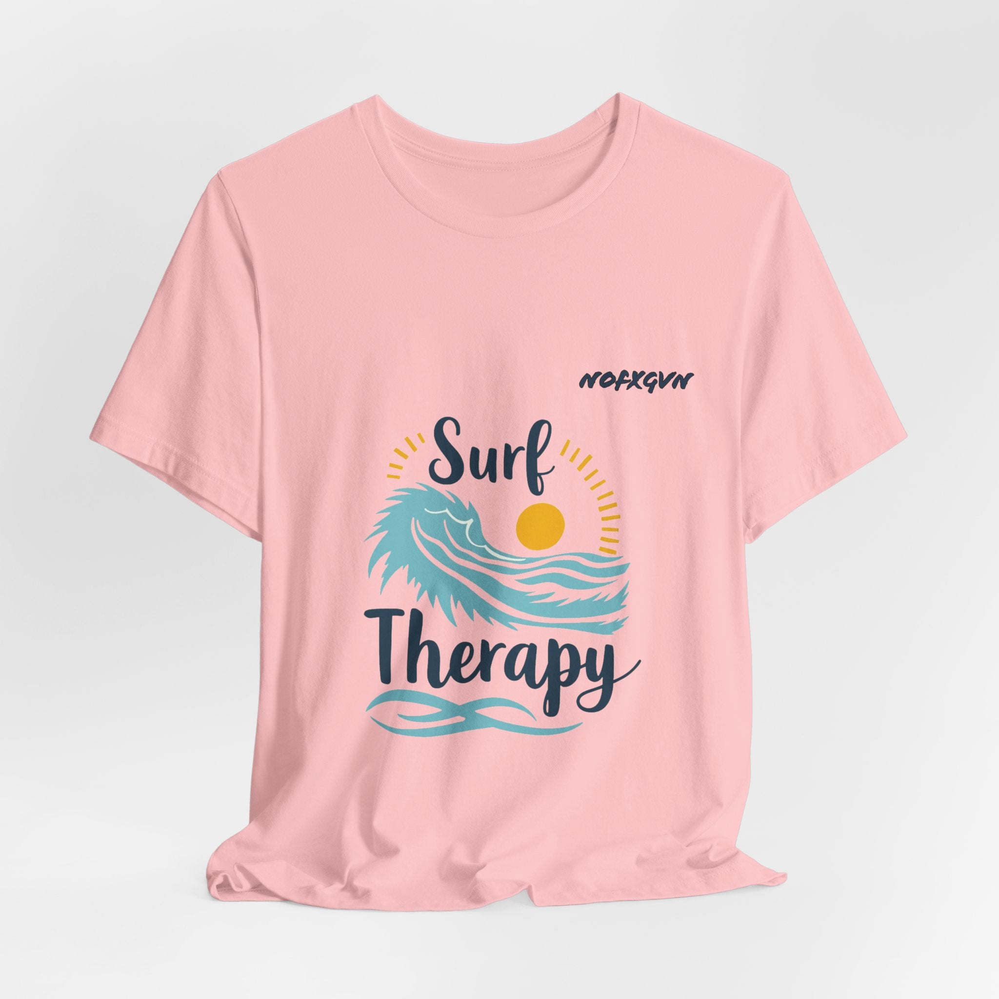 Surf Therapy Tee — Vintage Wave & Sun Casual T-Shirt