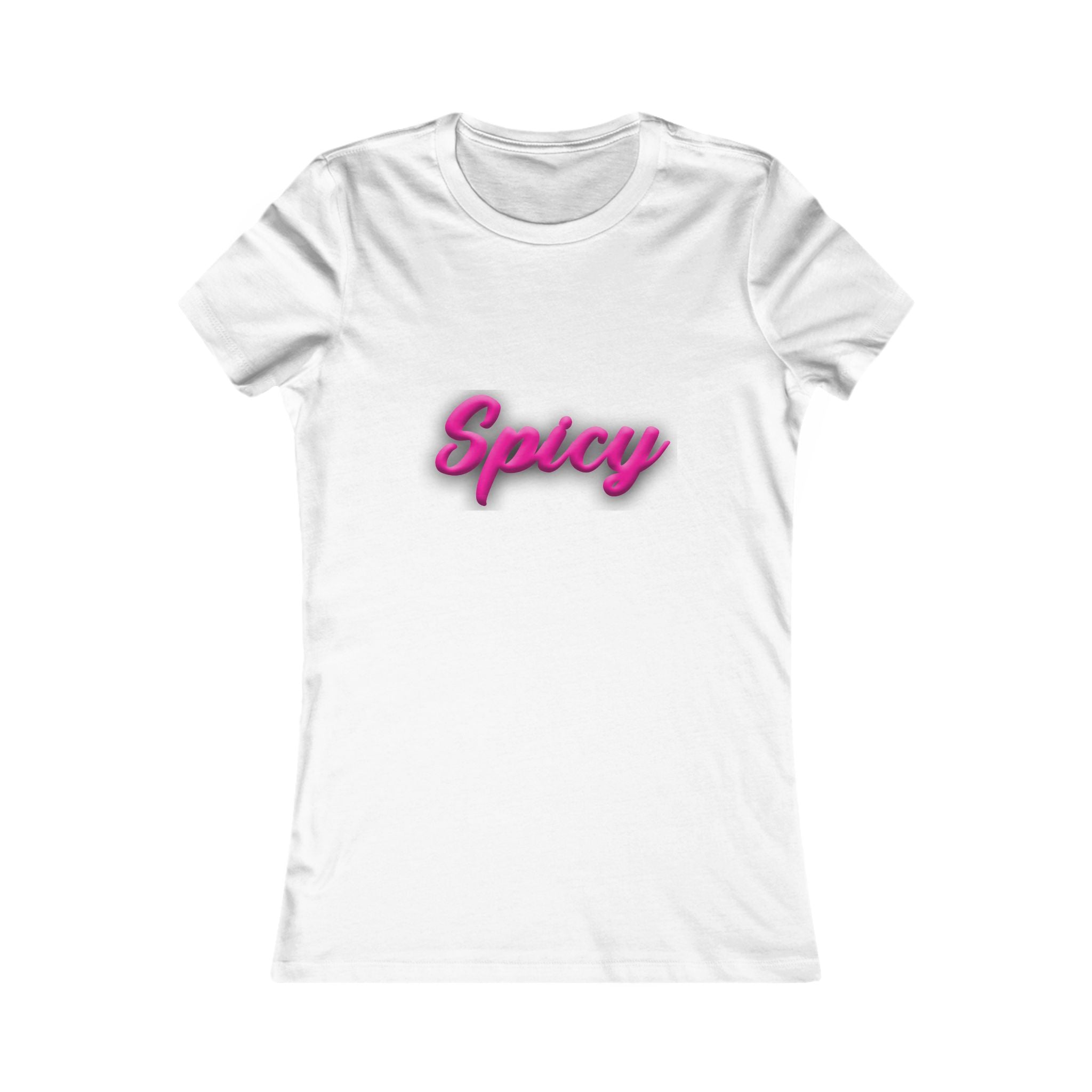Spicy Women's Tee - Hot Pink Script