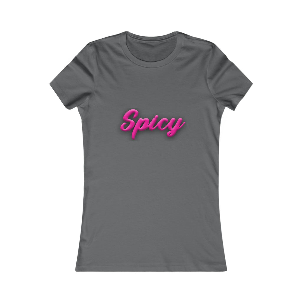 Spicy Women's Tee - Hot Pink Script
