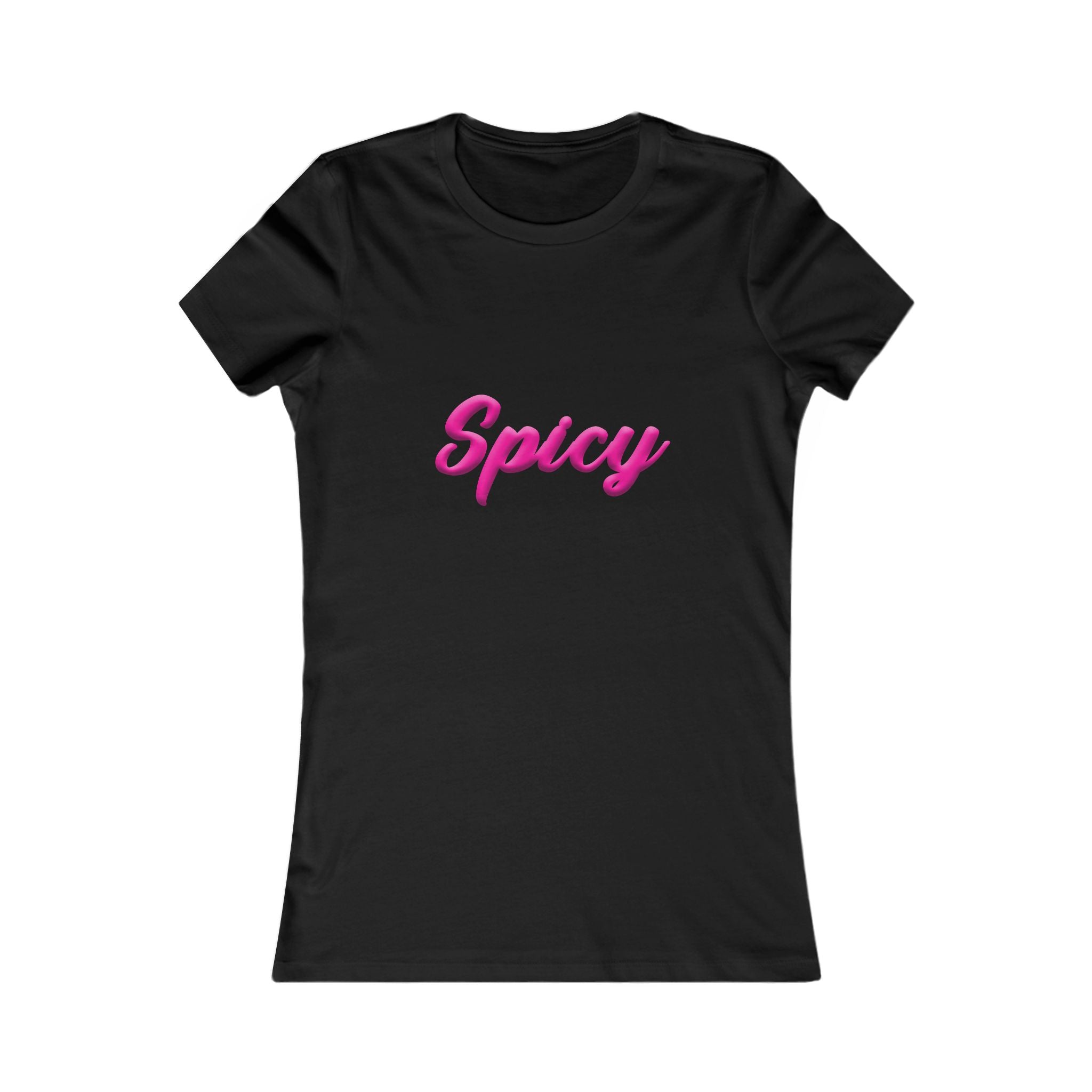 Spicy Women's Tee - Hot Pink Script