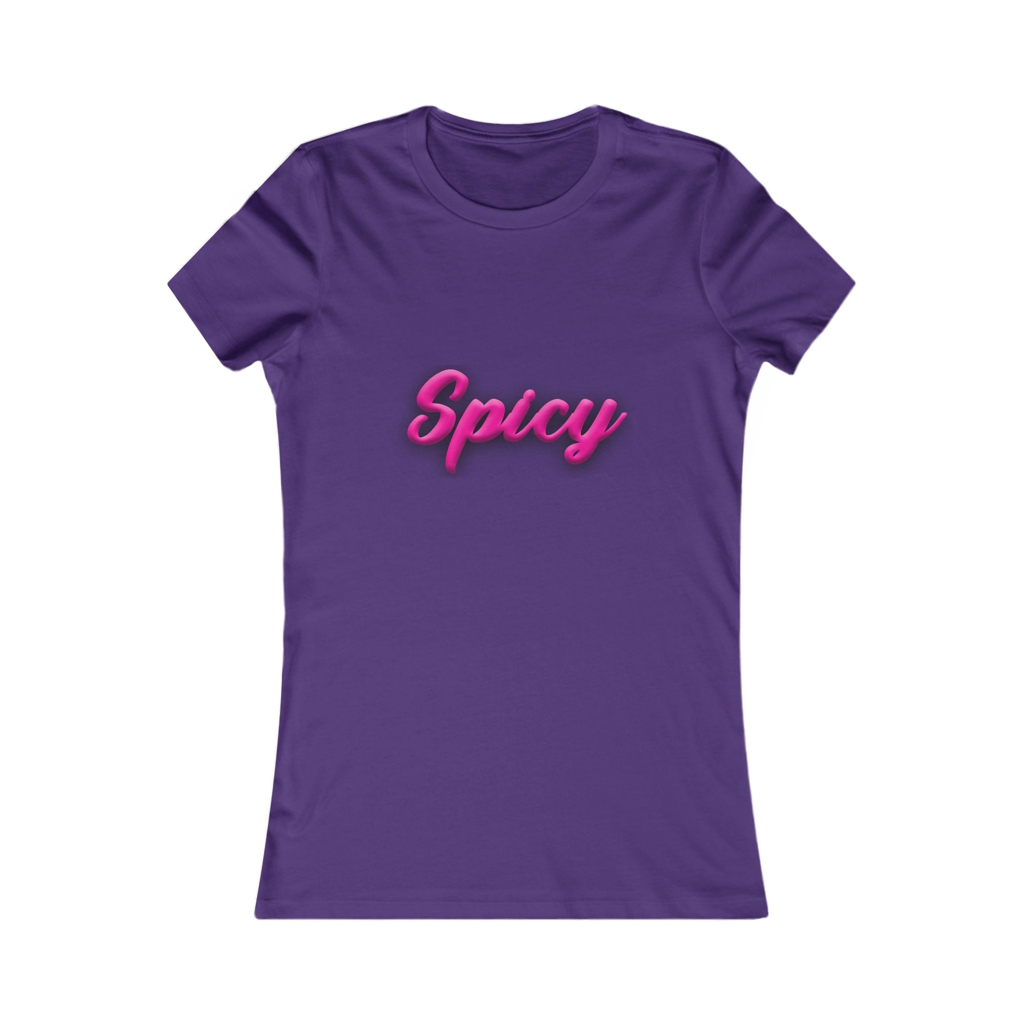 Spicy Women's Tee - Hot Pink Script