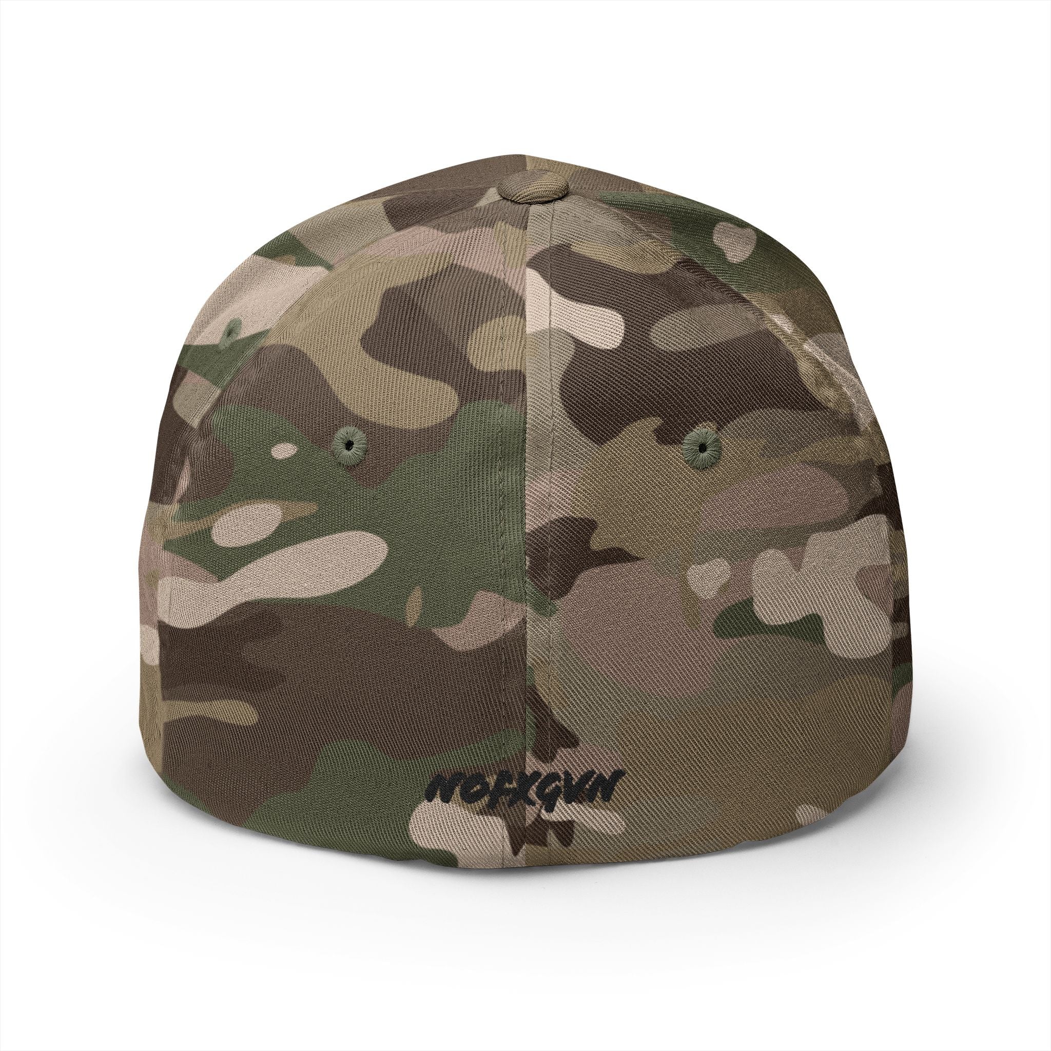 Embroidered Black & White American Flag Cap