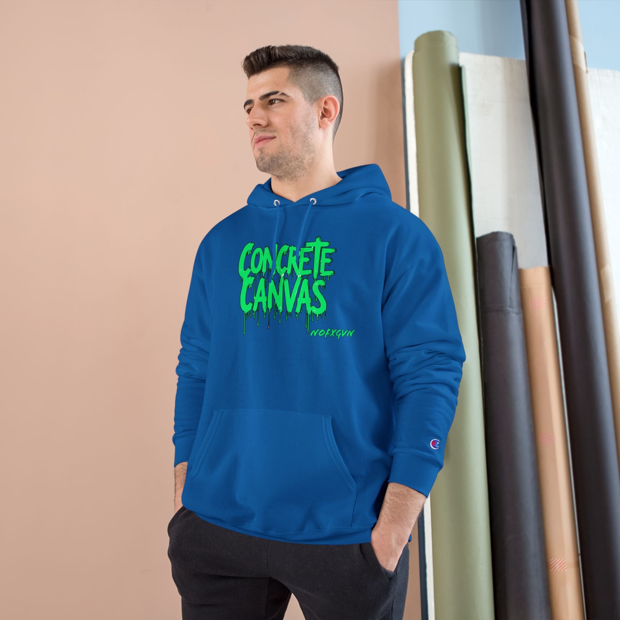 'Concrete Canvas'  Champion Hoodie