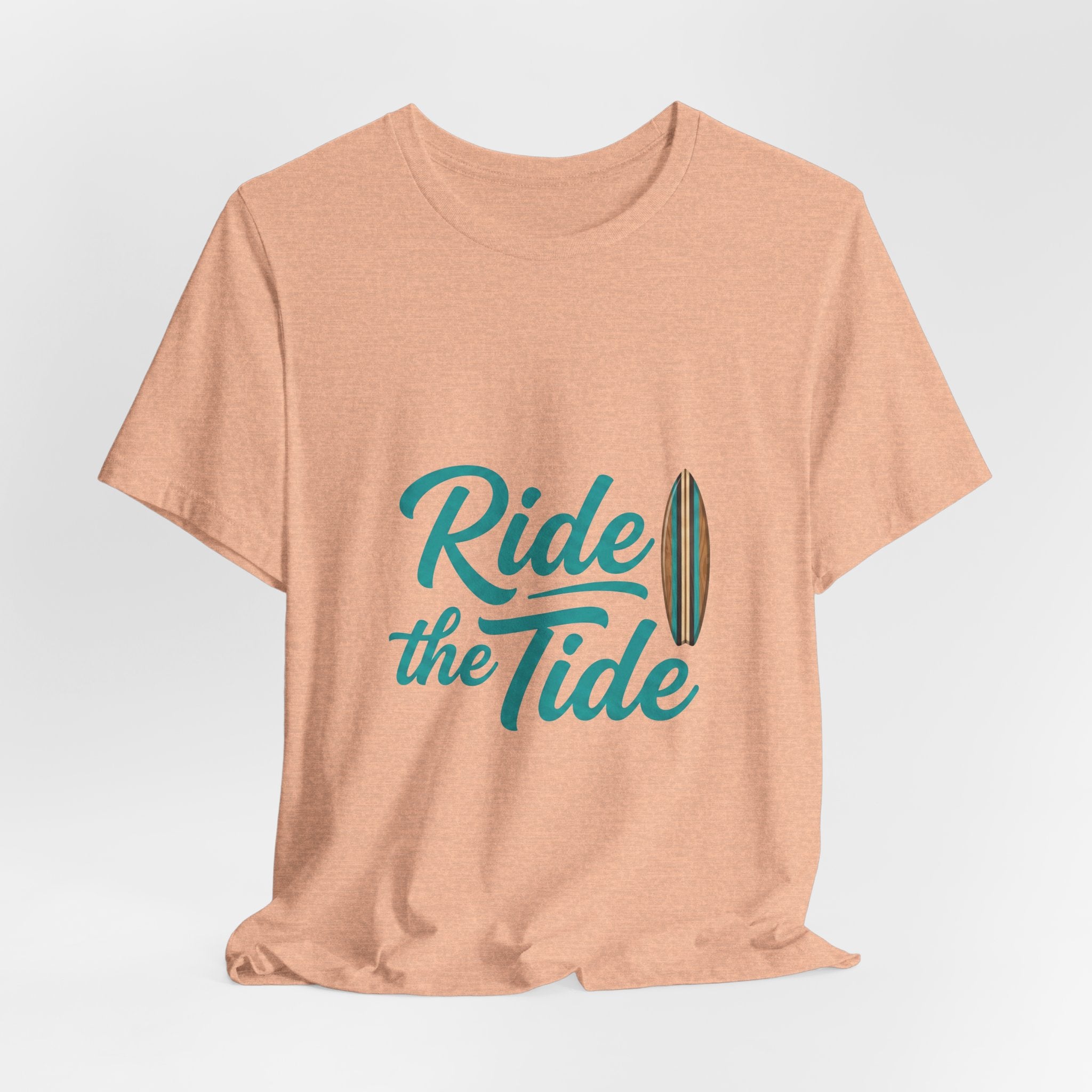 Ride the Tide Surf T‑Shirt in Heather Peach | NOFXGVN