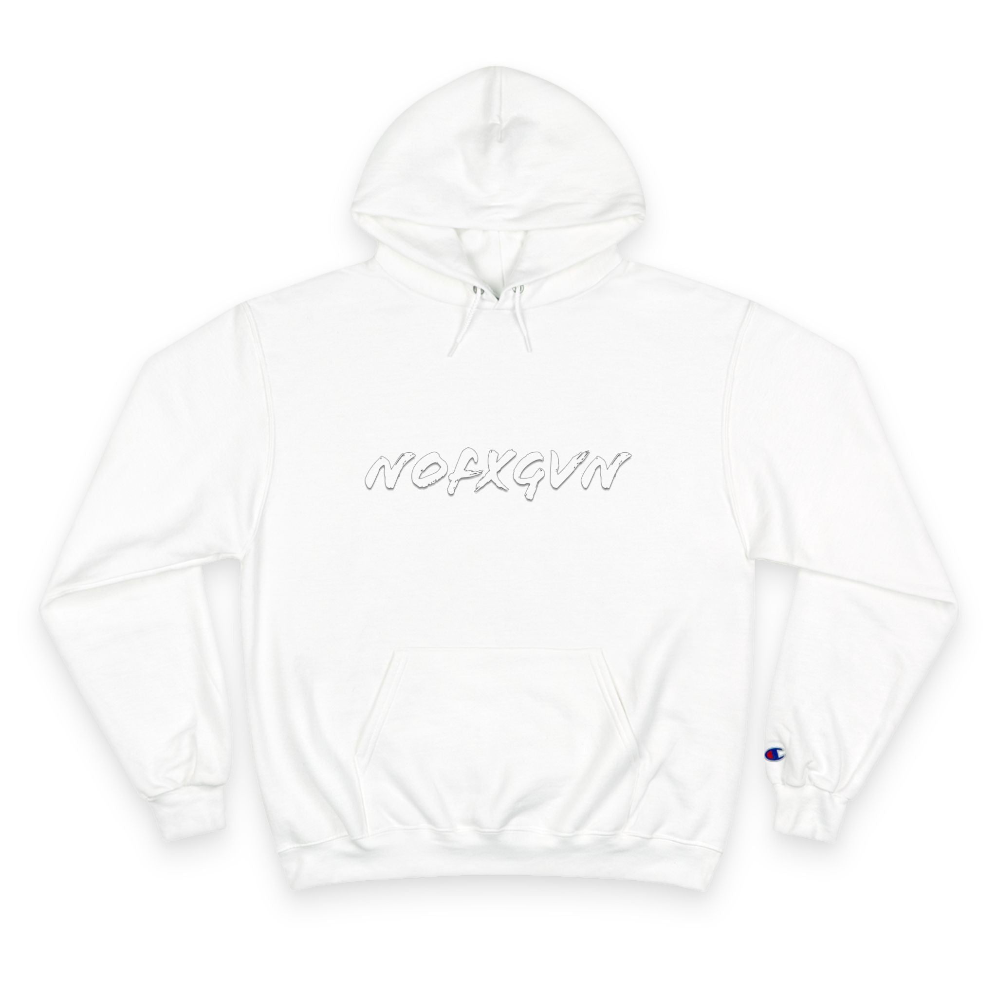 NOFXGVN - White Text Hoodie