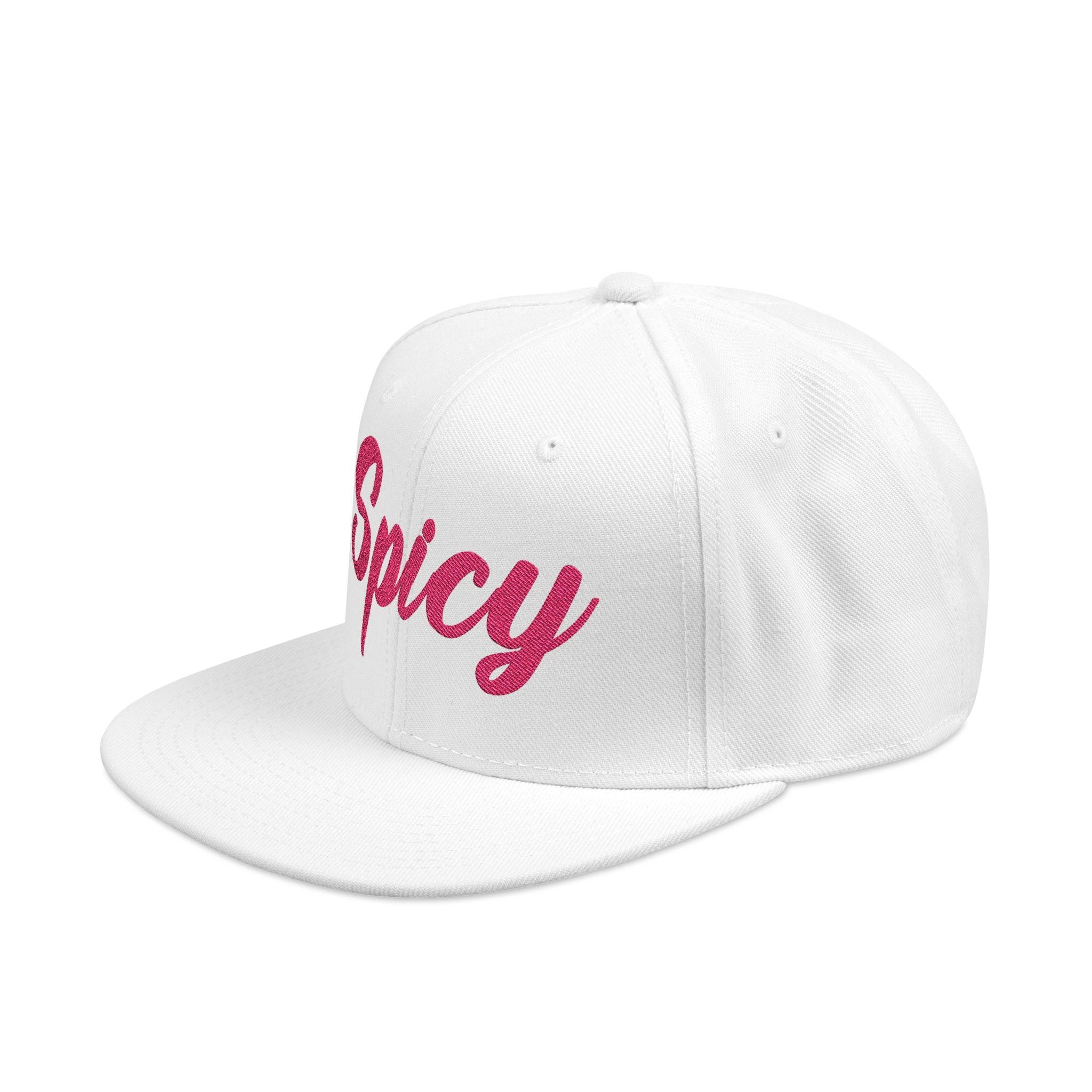 Pink 'Spicy' Embroidered Snapback Hat