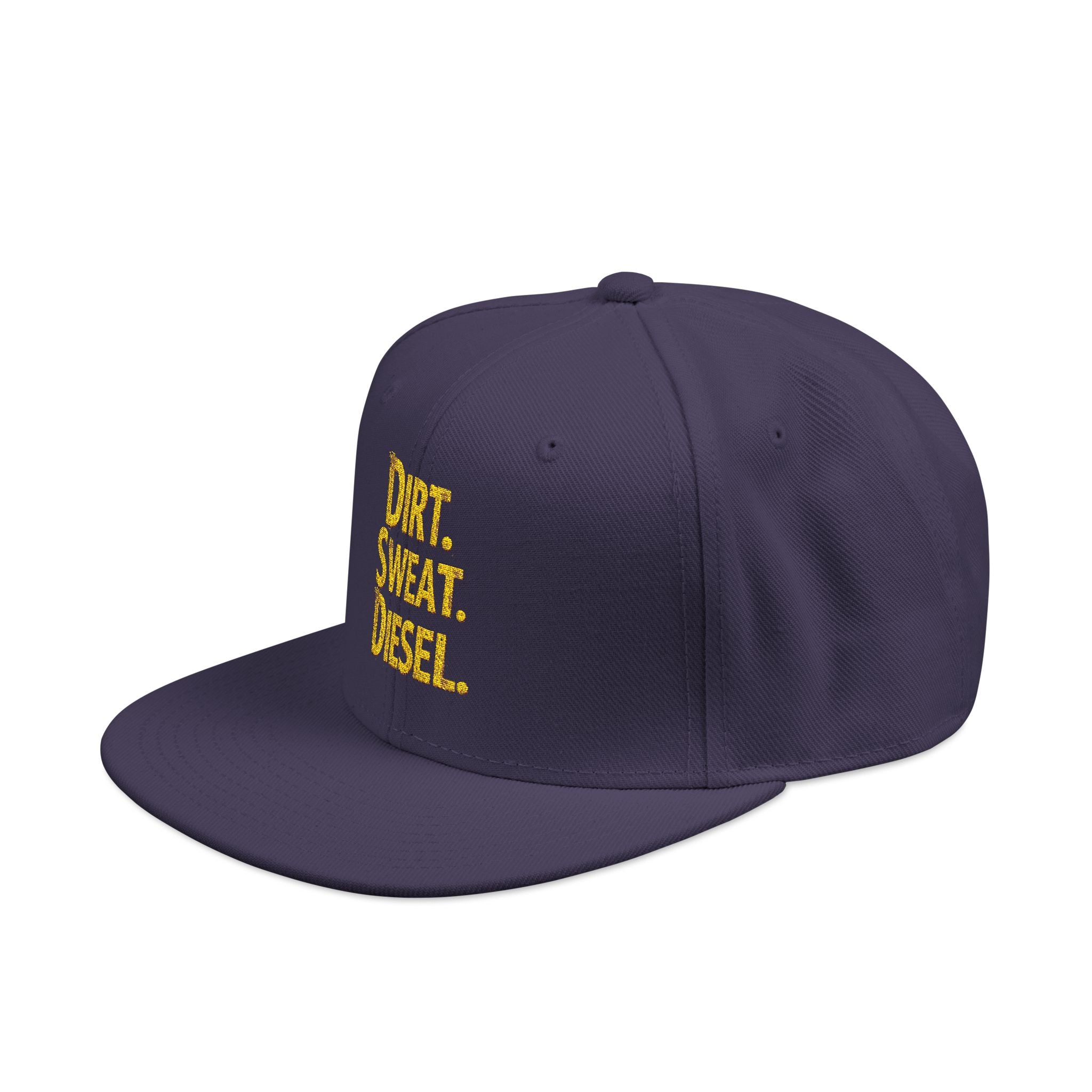 'Dirt. Sweat. Diesel.' Embroidered Snap-Back.