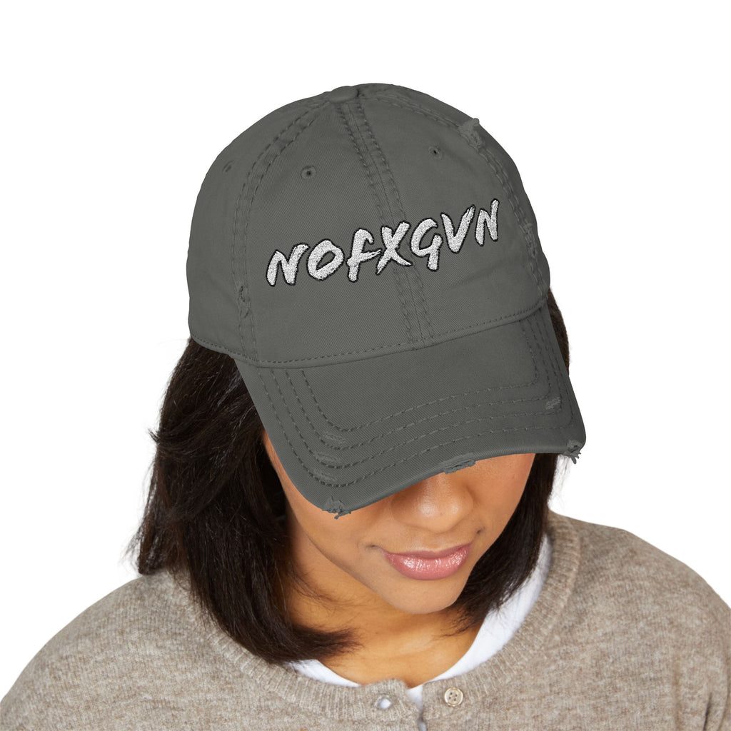 NOFXGVN Distressed Streetwear Cap