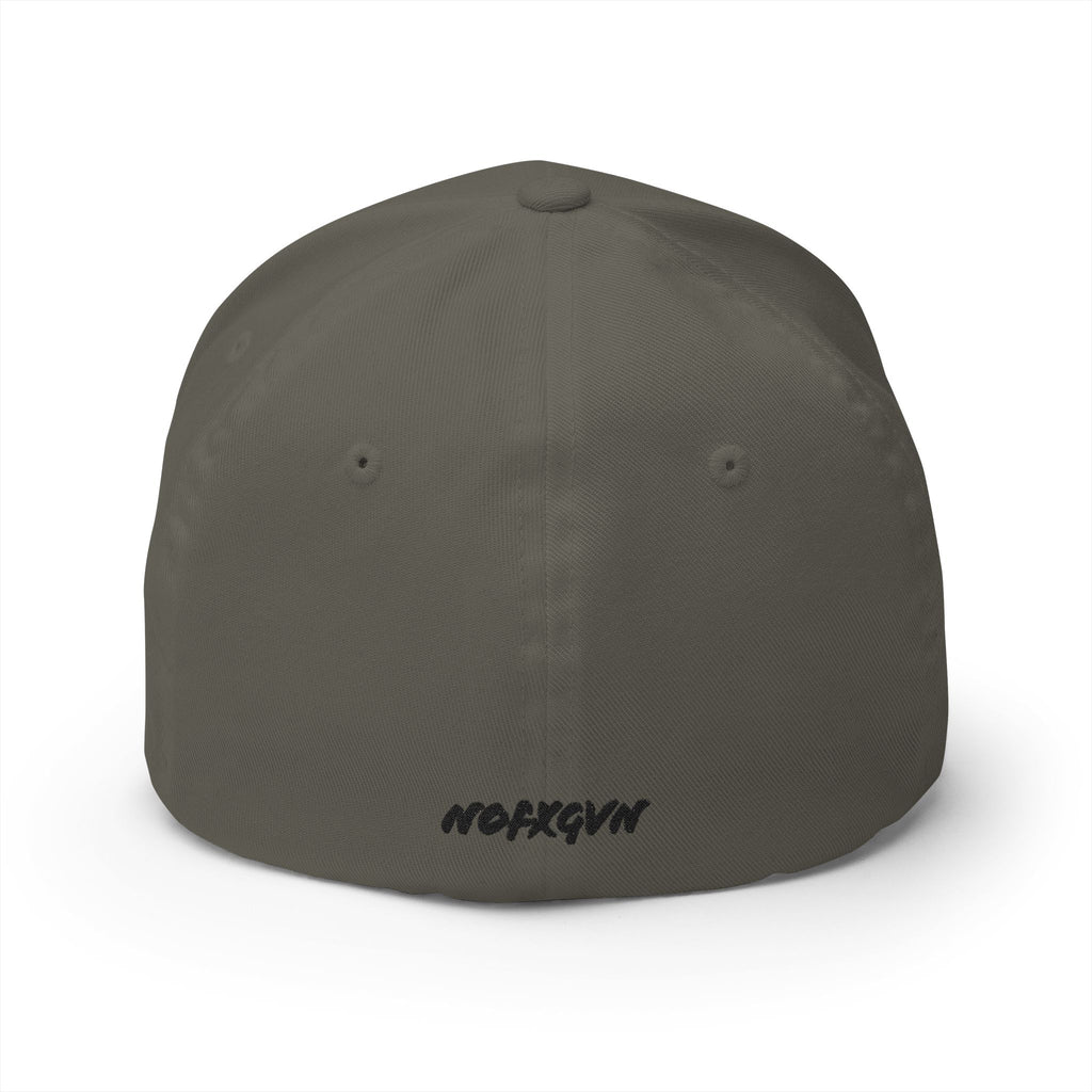 Embroidered Black & White American Flag Cap