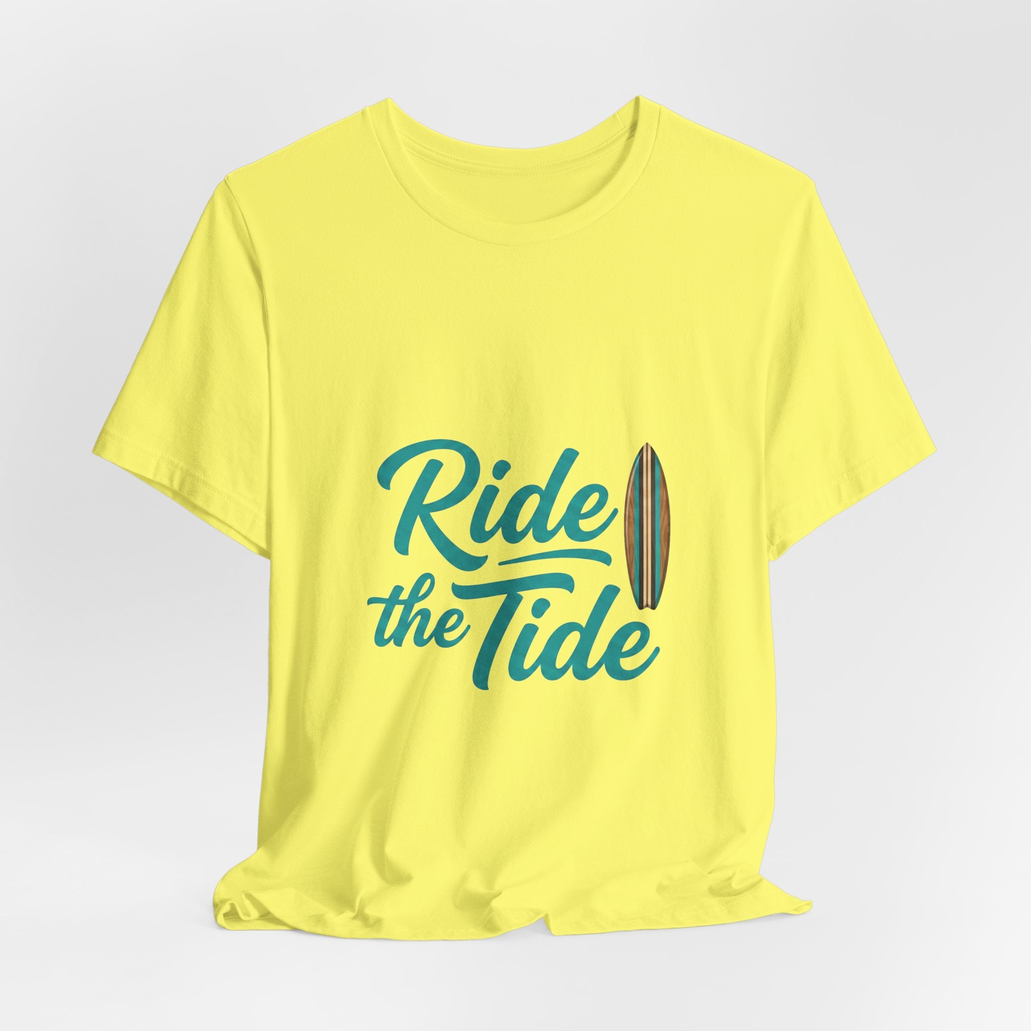 Ride the Tide Surf T‑Shirt in Yellow | NOFXGVN