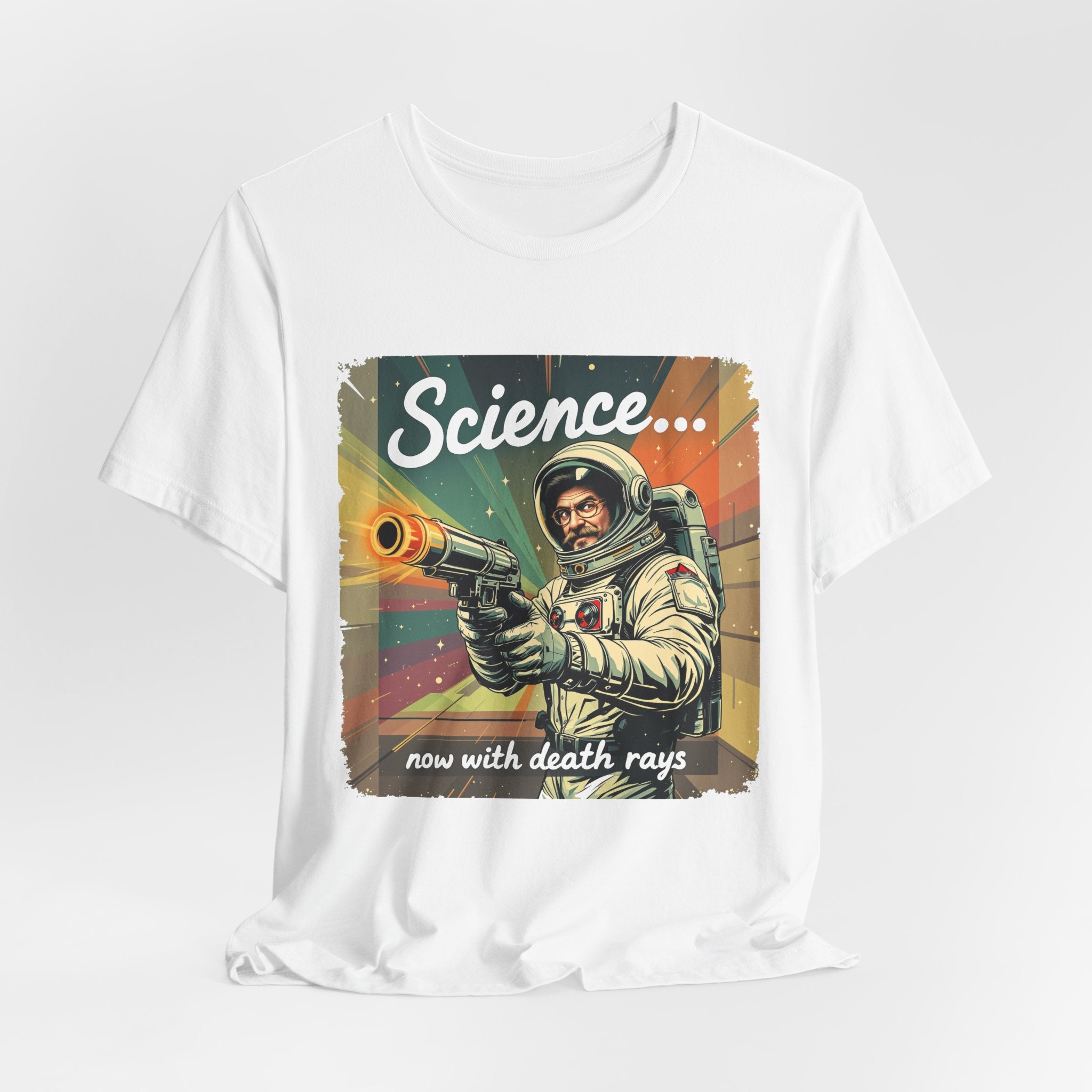 SCIENCE: Now with DEATH RAYS! T-Shirt — view 2 | NOFXGVN