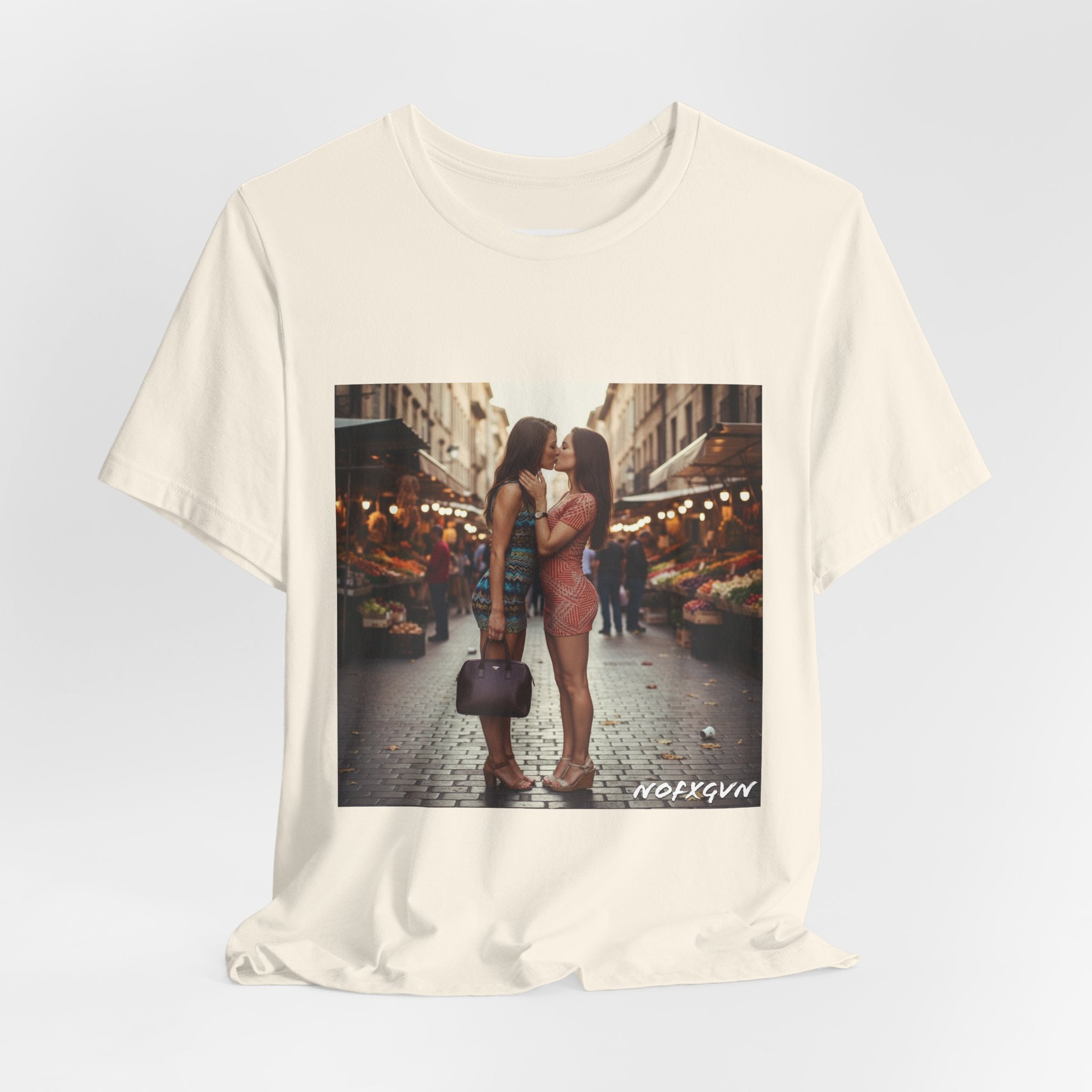 Kissing Chicks Tee in Natural | NOFXGVN