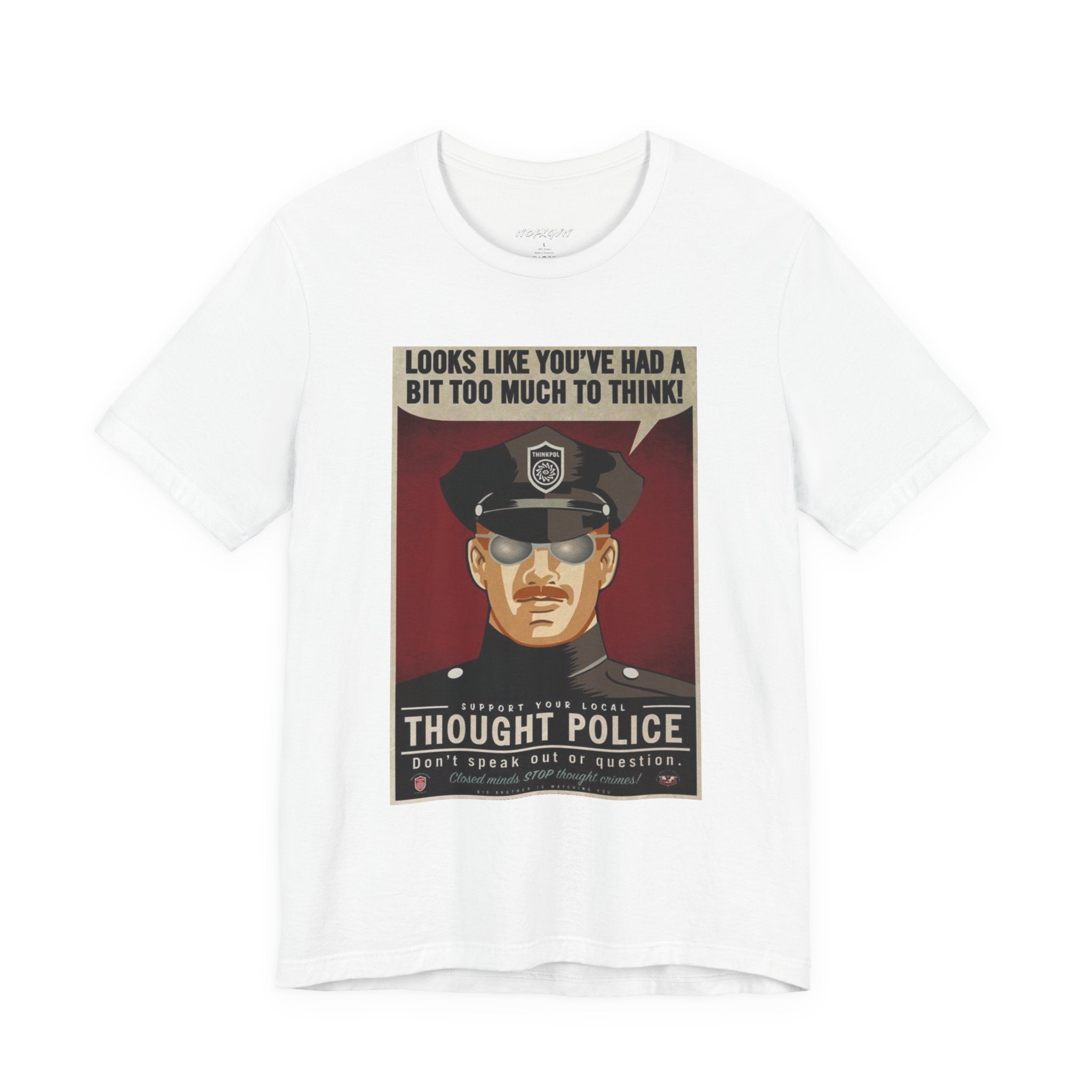 Thought Police Unisex Tee in White | NOFXGVN