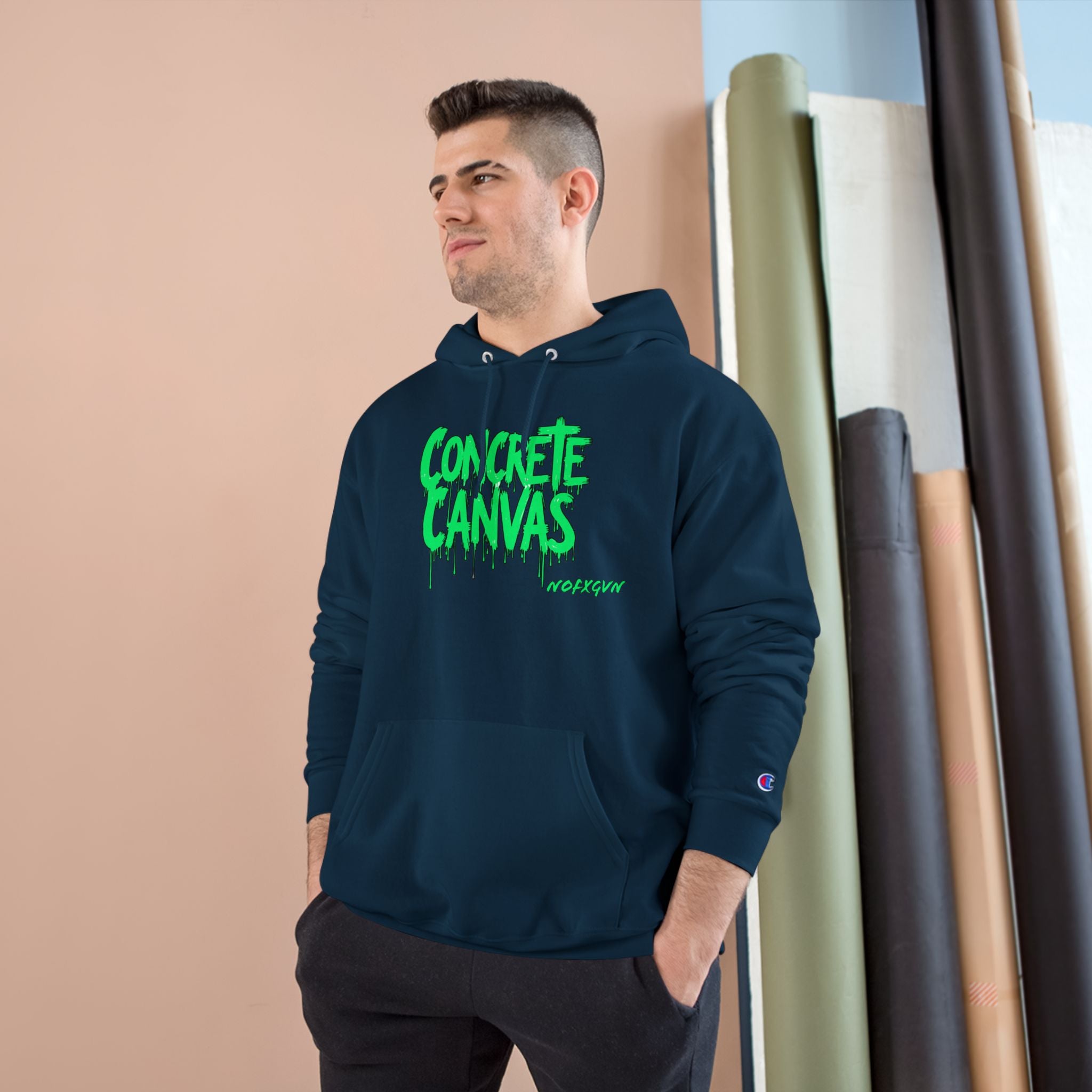 'Concrete Canvas'  Champion Hoodie