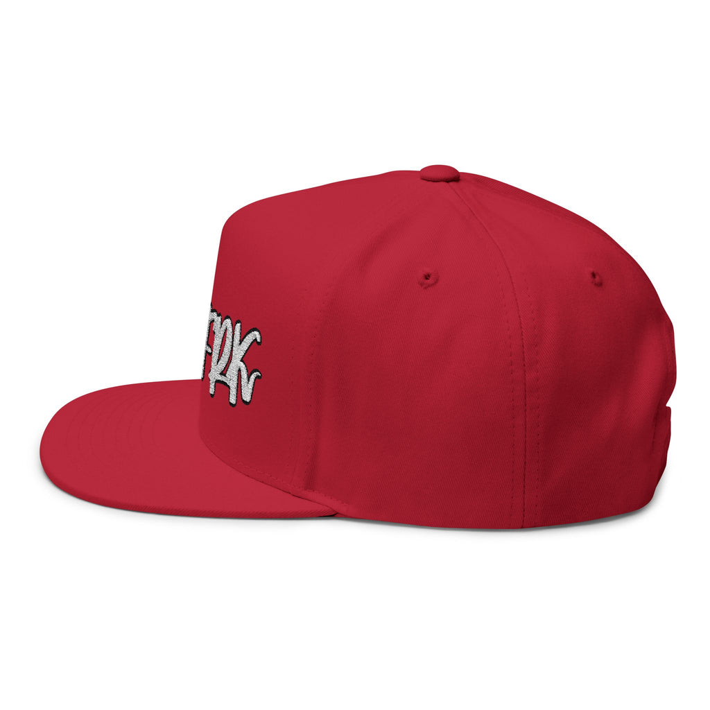 DZLFRK Script Logo Flat Bill Cap | Embroidered Snapback