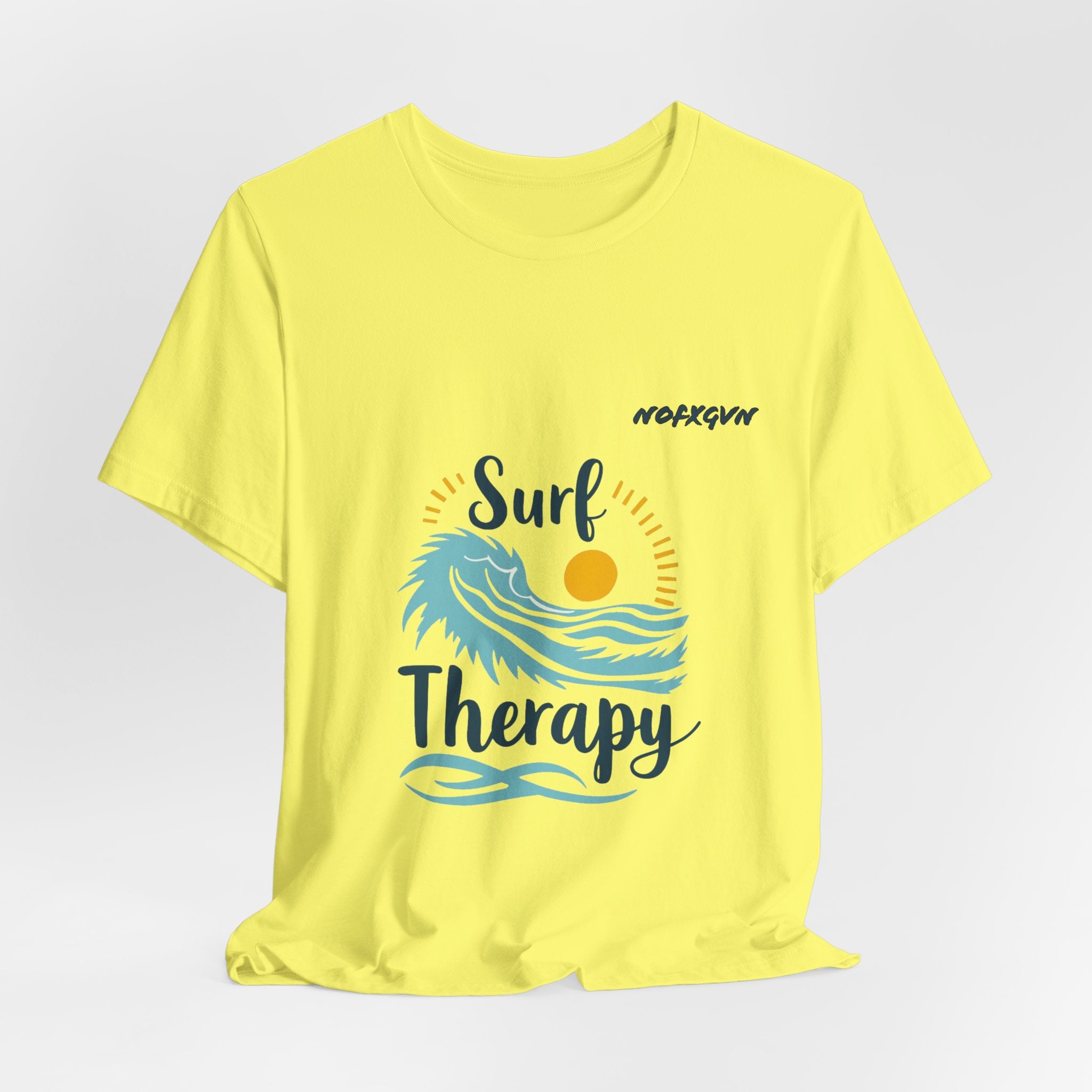 Surf Therapy Tee — Vintage Wave & Sun Casual T-Shirt