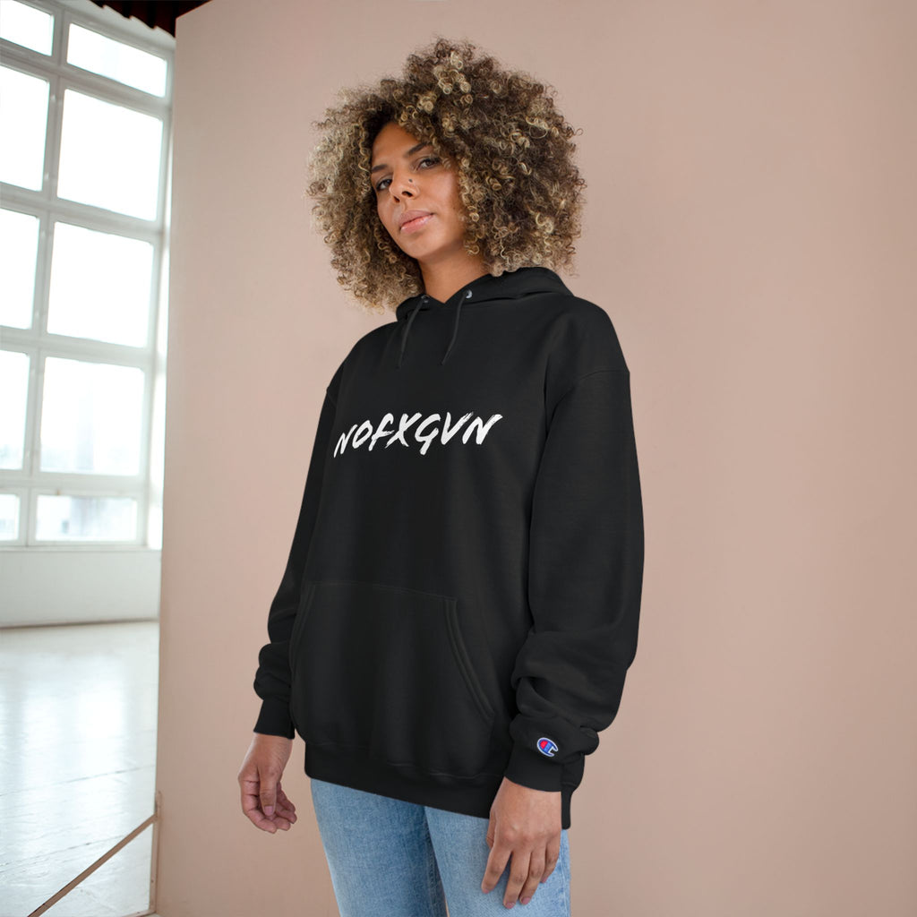 NOFXGVN - White Text Hoodie