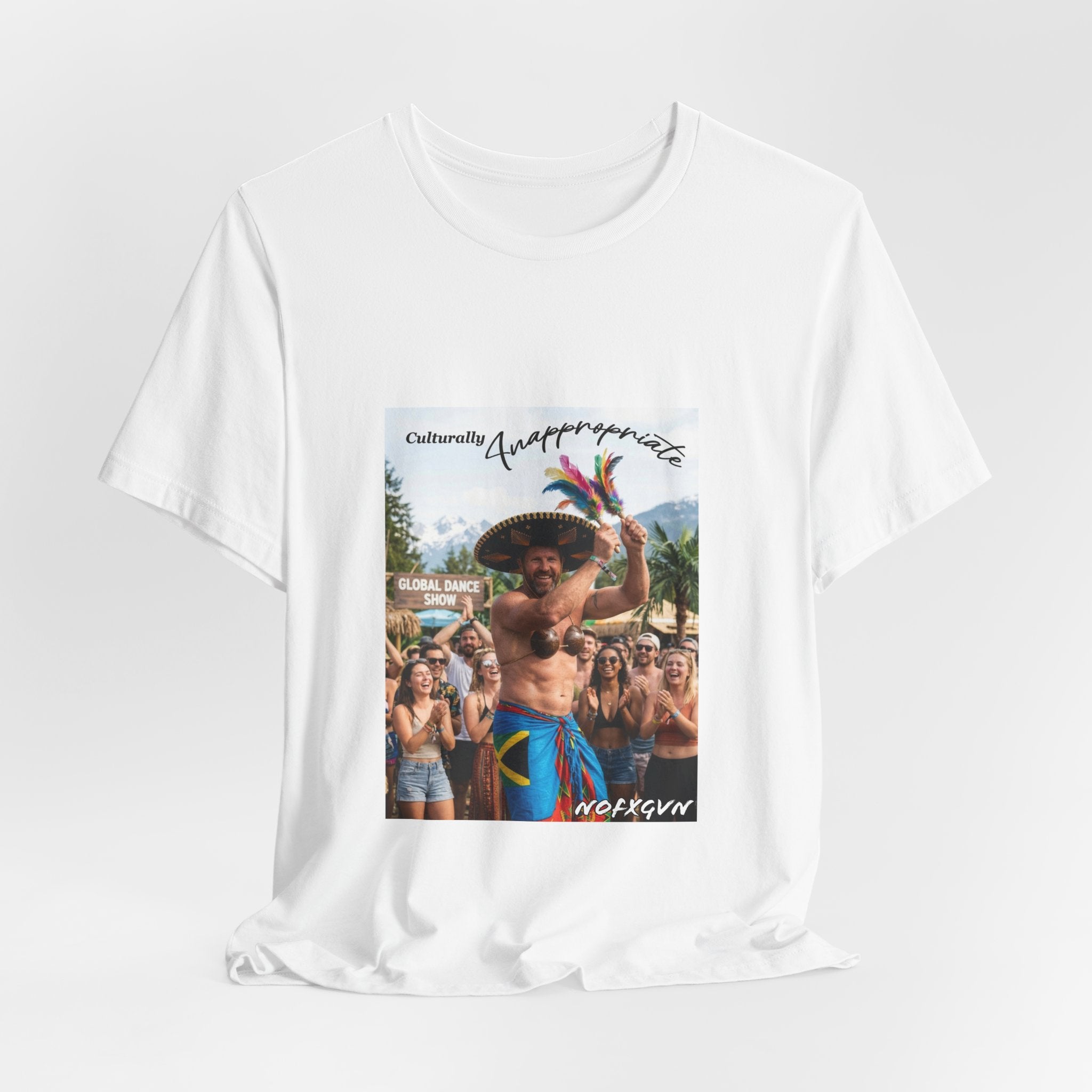 Culturally Inappropriate Tee | Retro Beach Party Photo T-Shirt