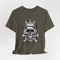 Skull Pilot Helmet with Crossbones T-Shirt | Grunge Aviation Graphic