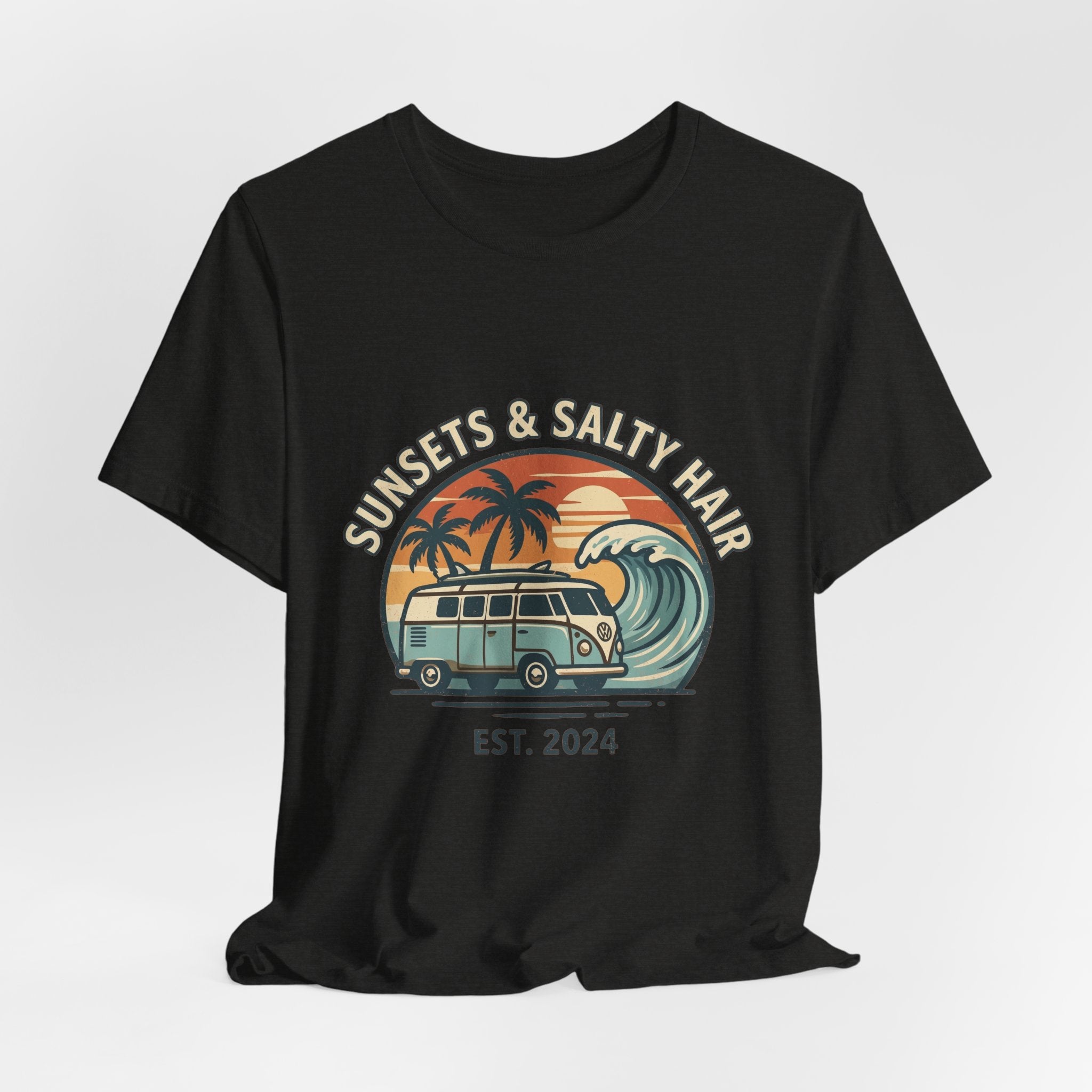Sunsets & Salty Hair Tee in Black Heather | NOFXGVN