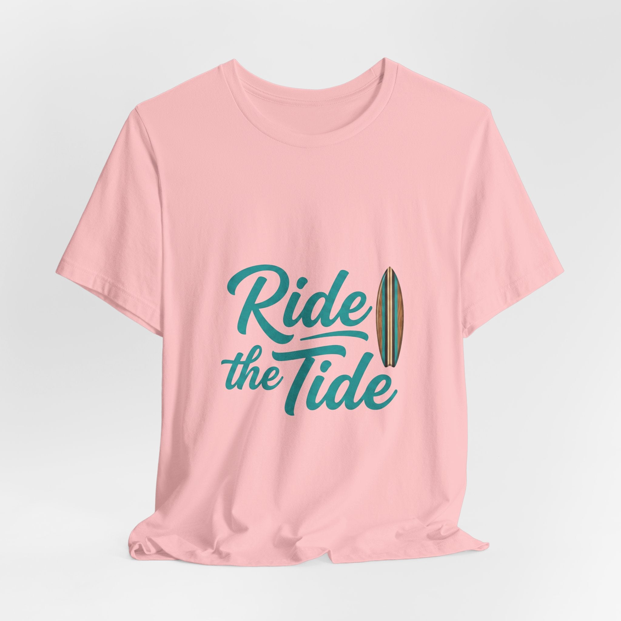 Ride the Tide Surf T‑Shirt in Pink | NOFXGVN