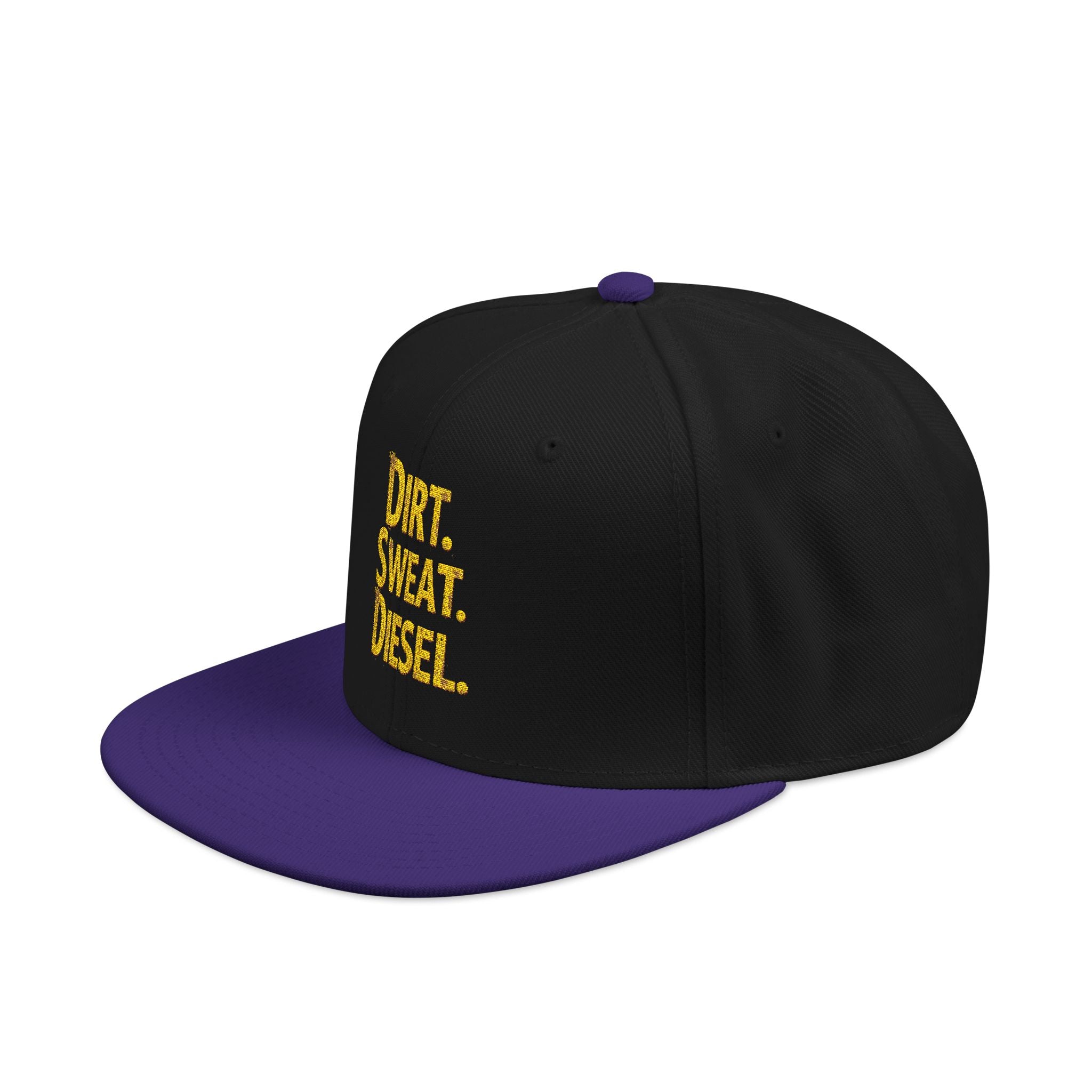 'Dirt. Sweat. Diesel.' Embroidered Snap-Back.