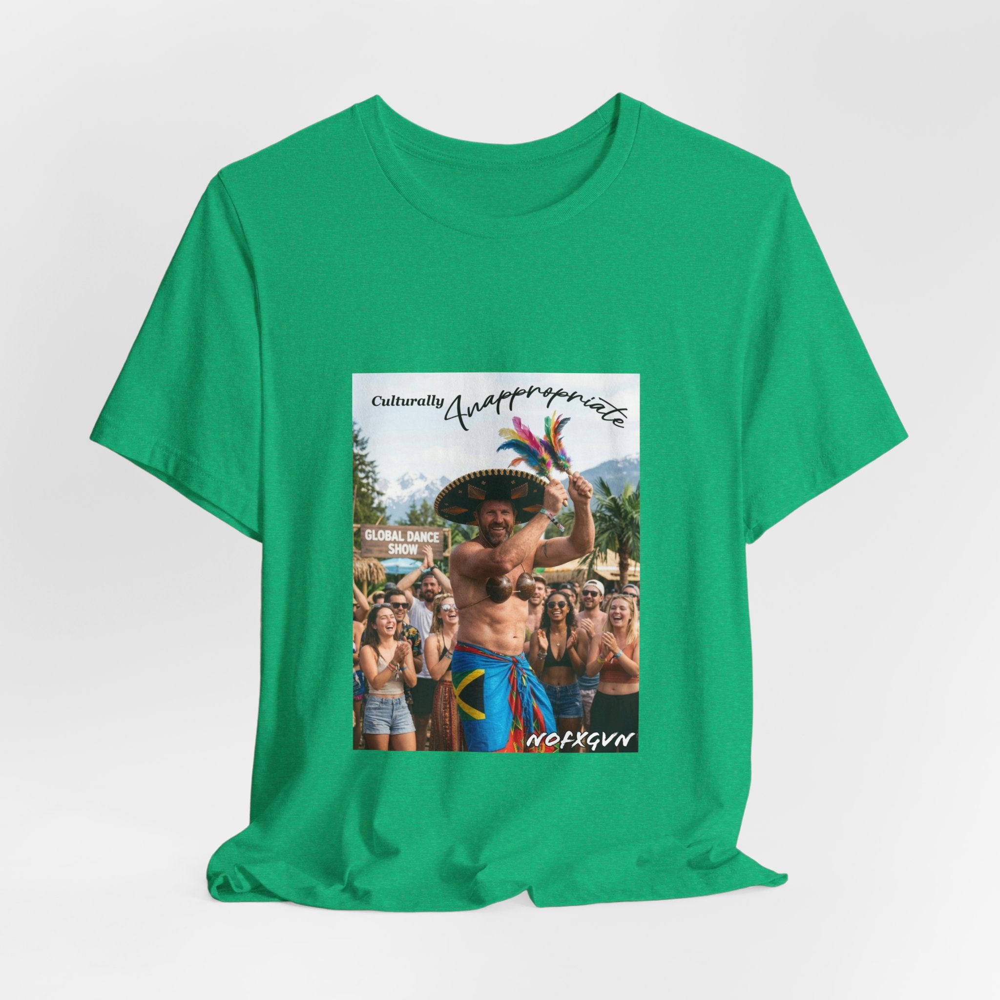Culturally Inappropriate Tee | Retro Beach Party Photo T-Shirt