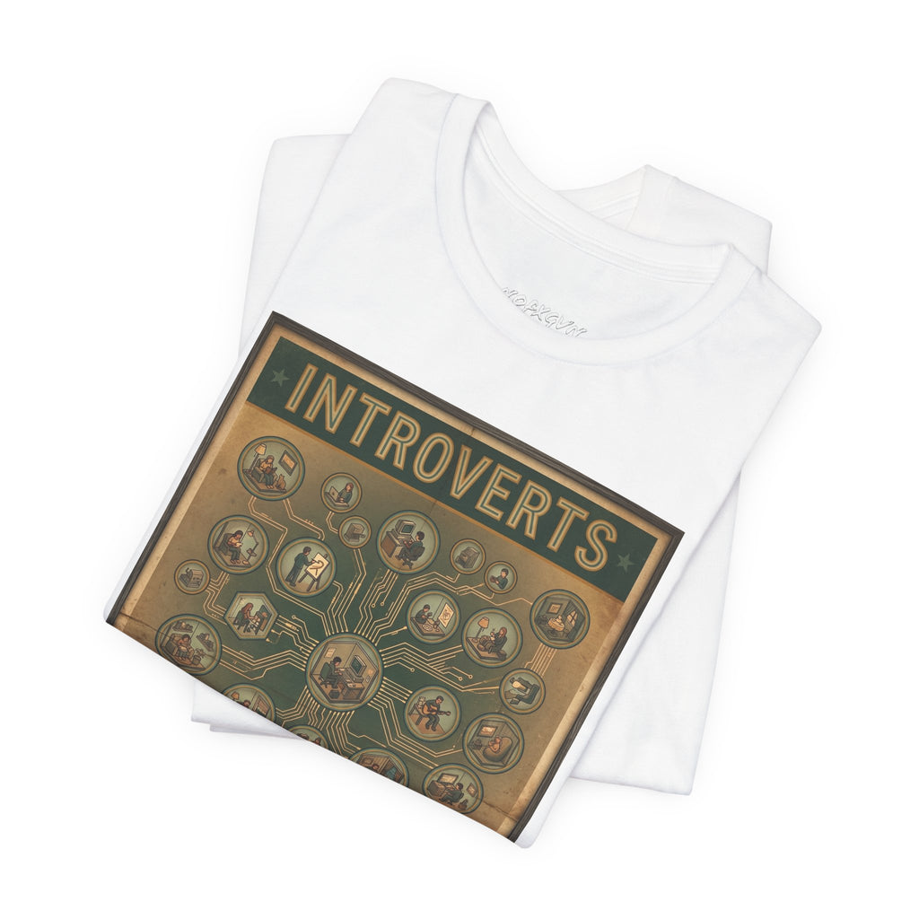 Introverts Unite Tee - Vintage Social Distancing T‑Shirt