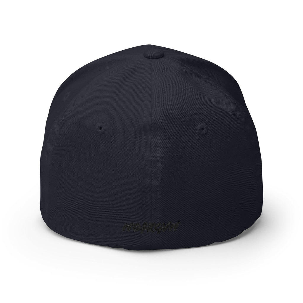 Embroidered Black & White American Flag Cap