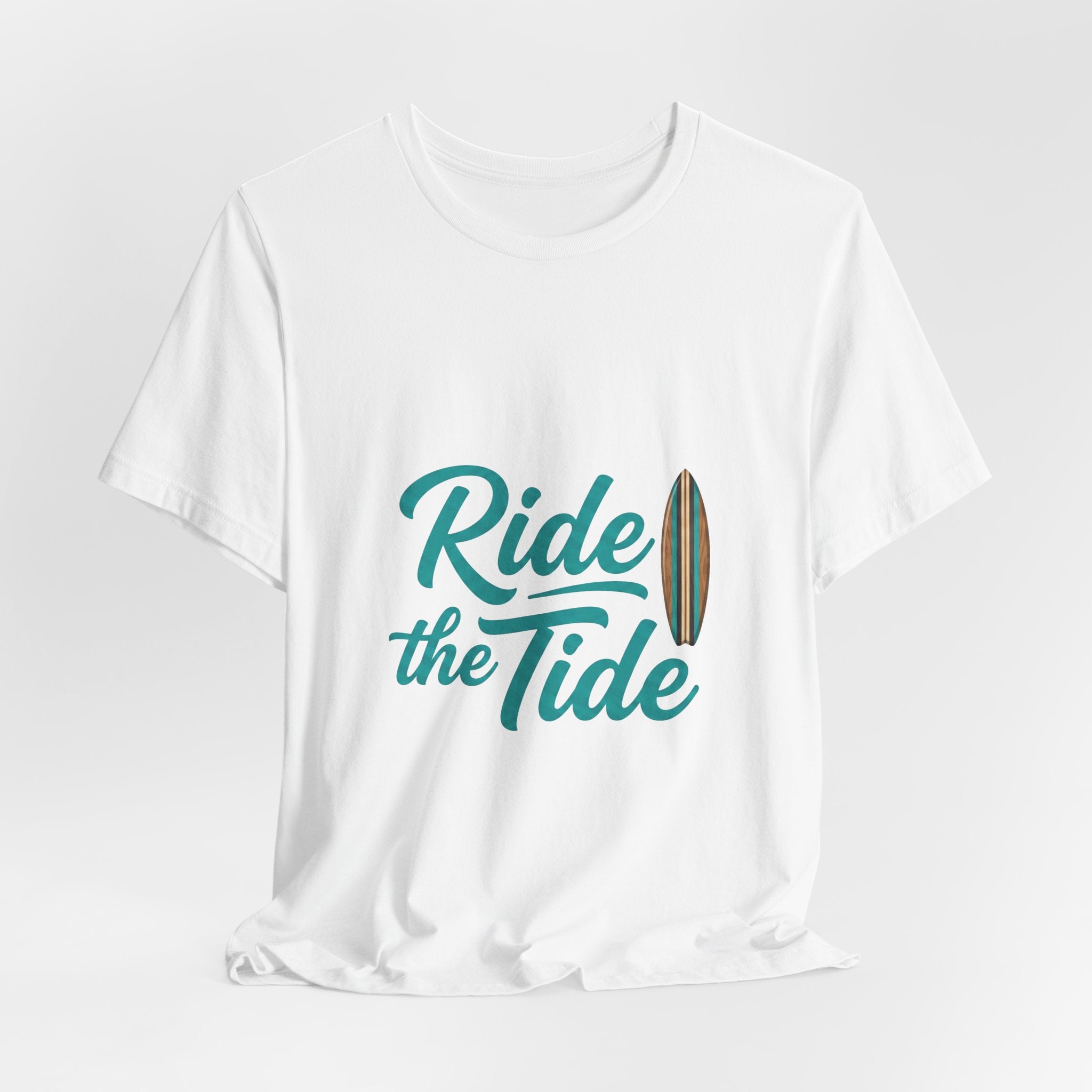 Ride the Tide Surf T‑Shirt in White | NOFXGVN