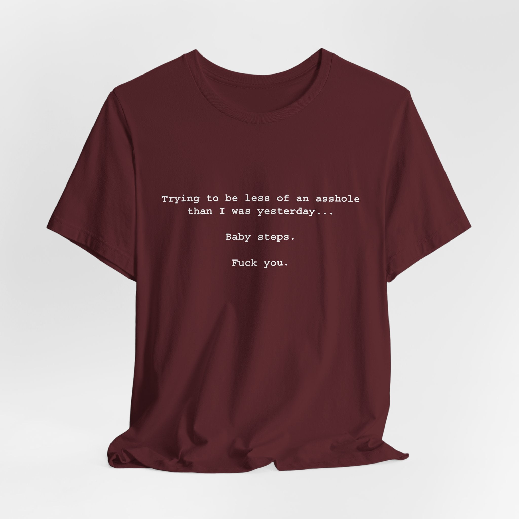 Baby Steps... T-Shirt in Maroon | NOFXGVN