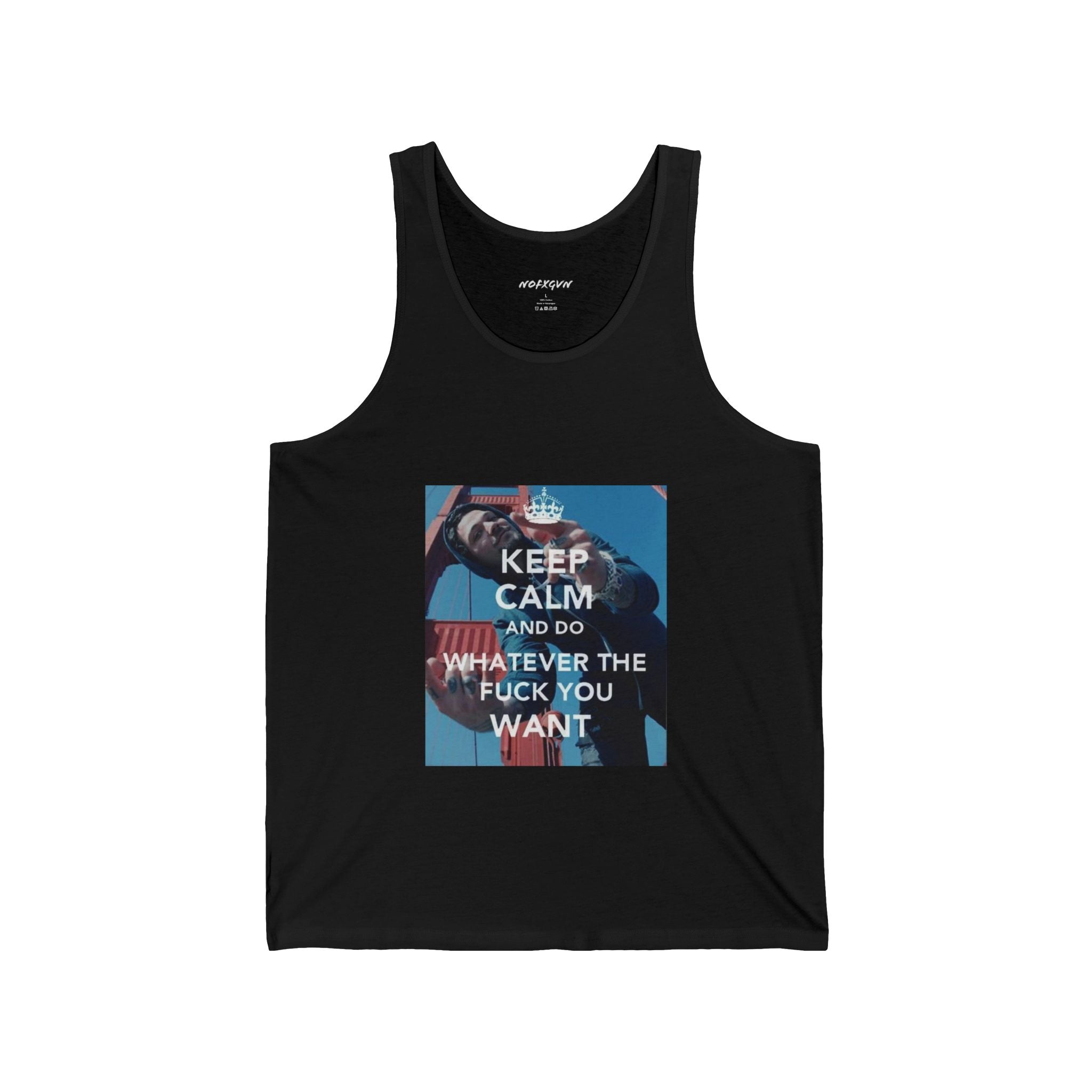 Keep Calm & Do Whatever You Want Tank in Black | NOFXGVN