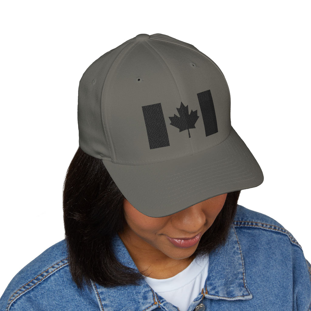 Embroidered Canadian Flag Flex-Fit Cap