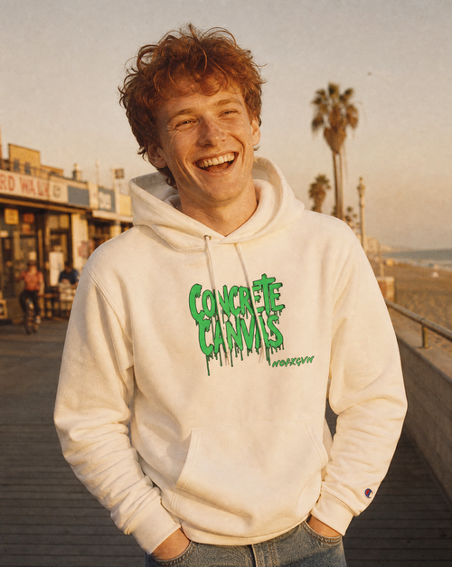 'Concrete Canvas' Champion Hoodie | NOFXGVN
