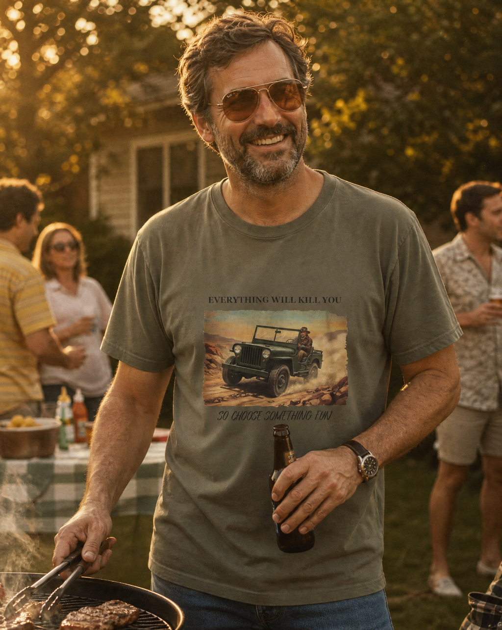 Vintage Jeep Desert Offroad Everything Will Kill You Tee | Adventure Shirt | NOFXGVN