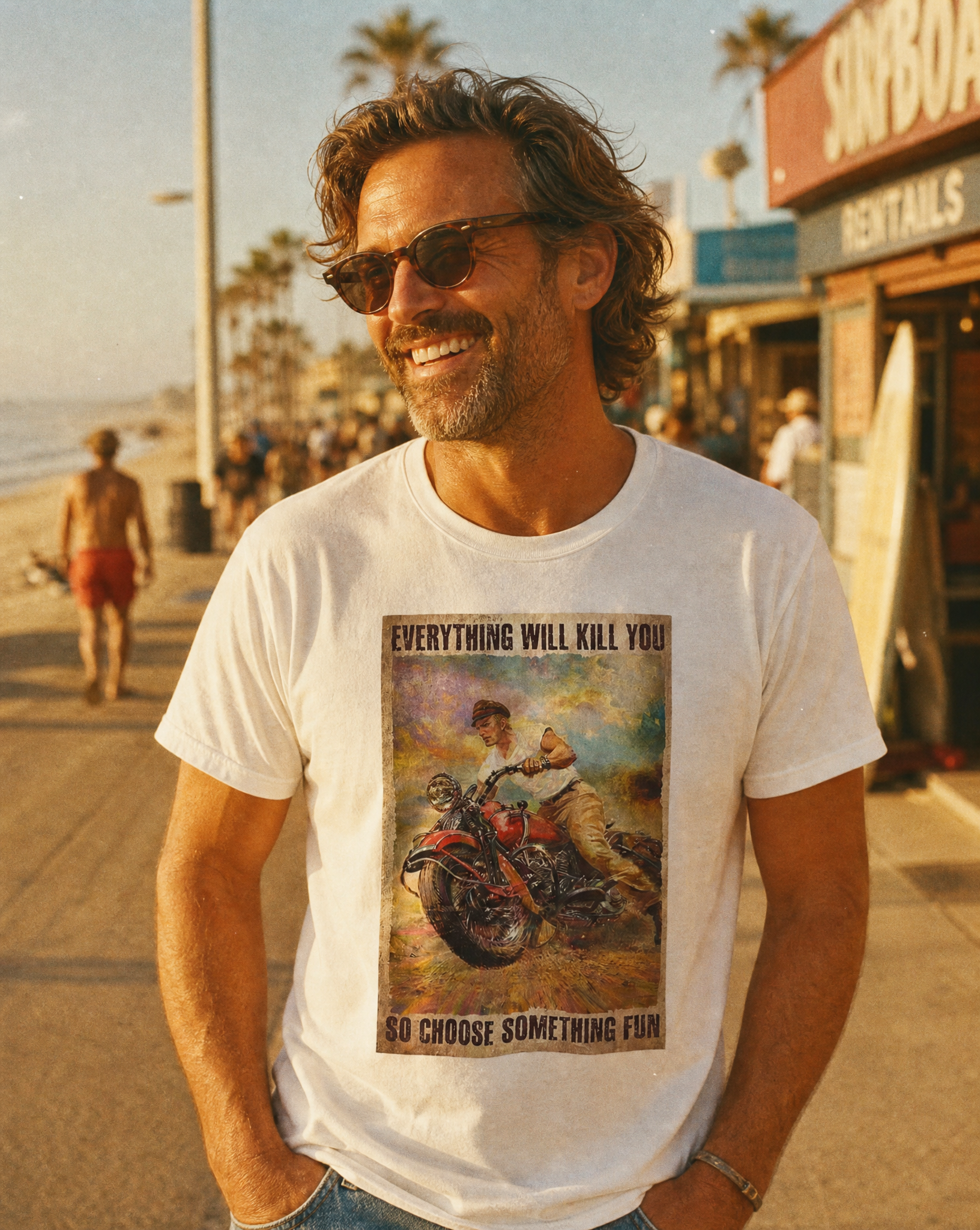 EVERYTHING WILL KILL YOU Vintage Motorcycle Tee | NOFXGVN
