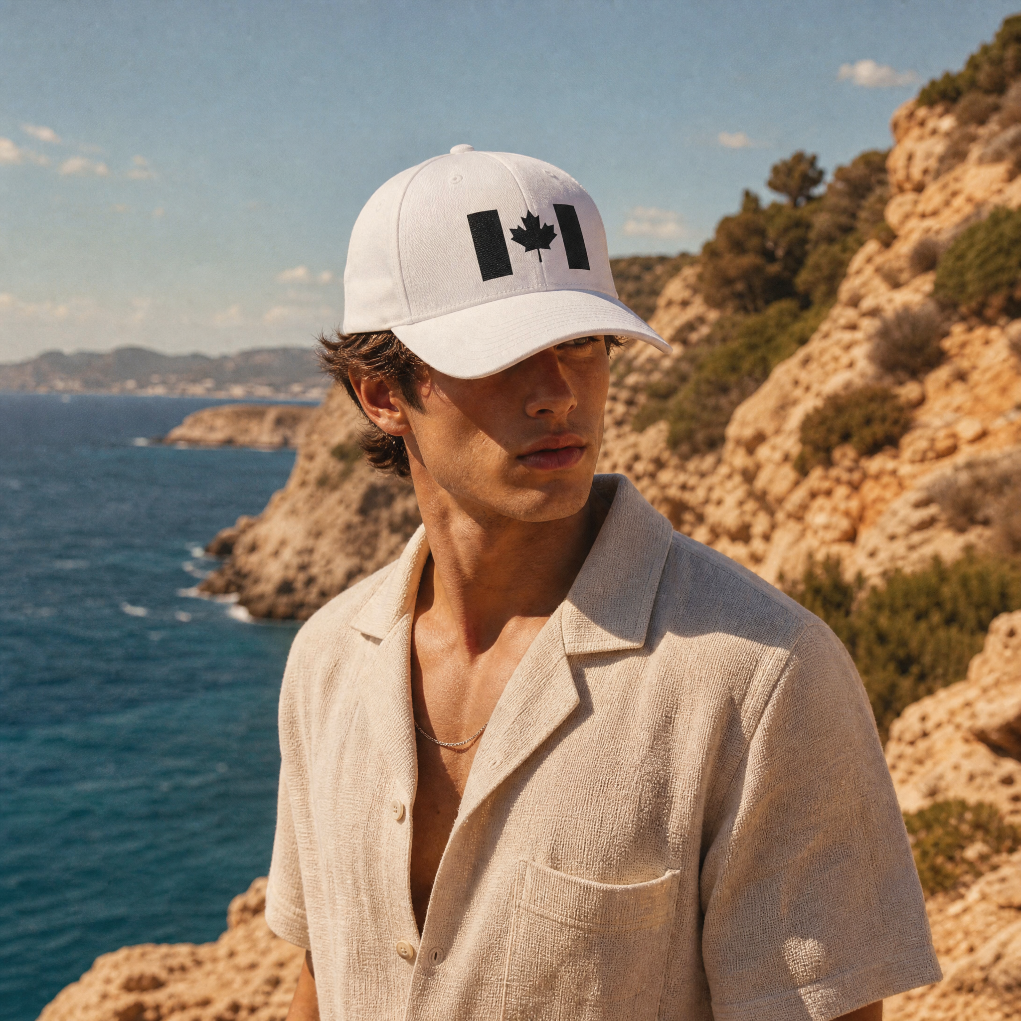 Embroidered Canadian Flag Flex-Fit Cap | NOFXGVN