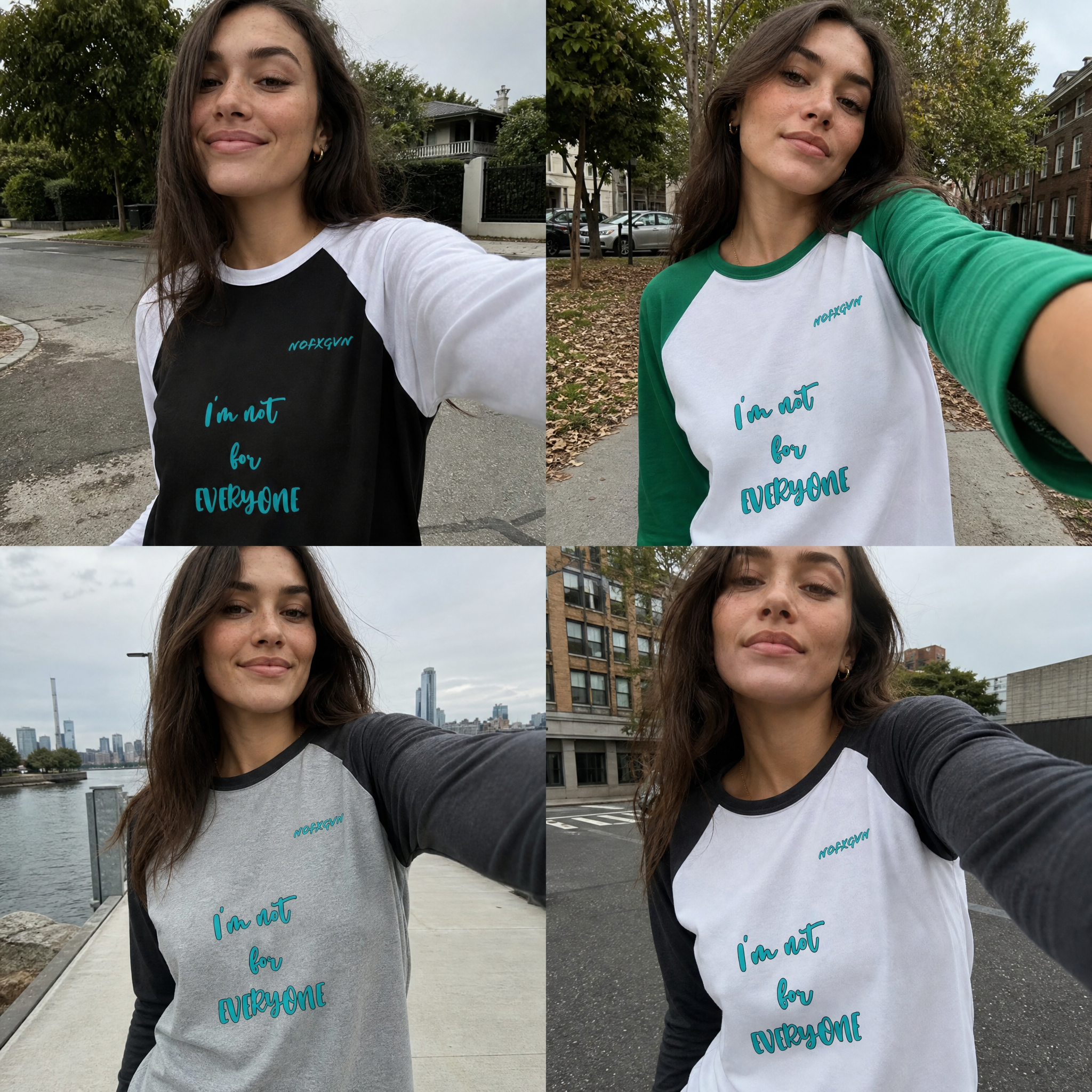 I'm Not For Everyone" Casual Baseball Tee | NOFXGVN
