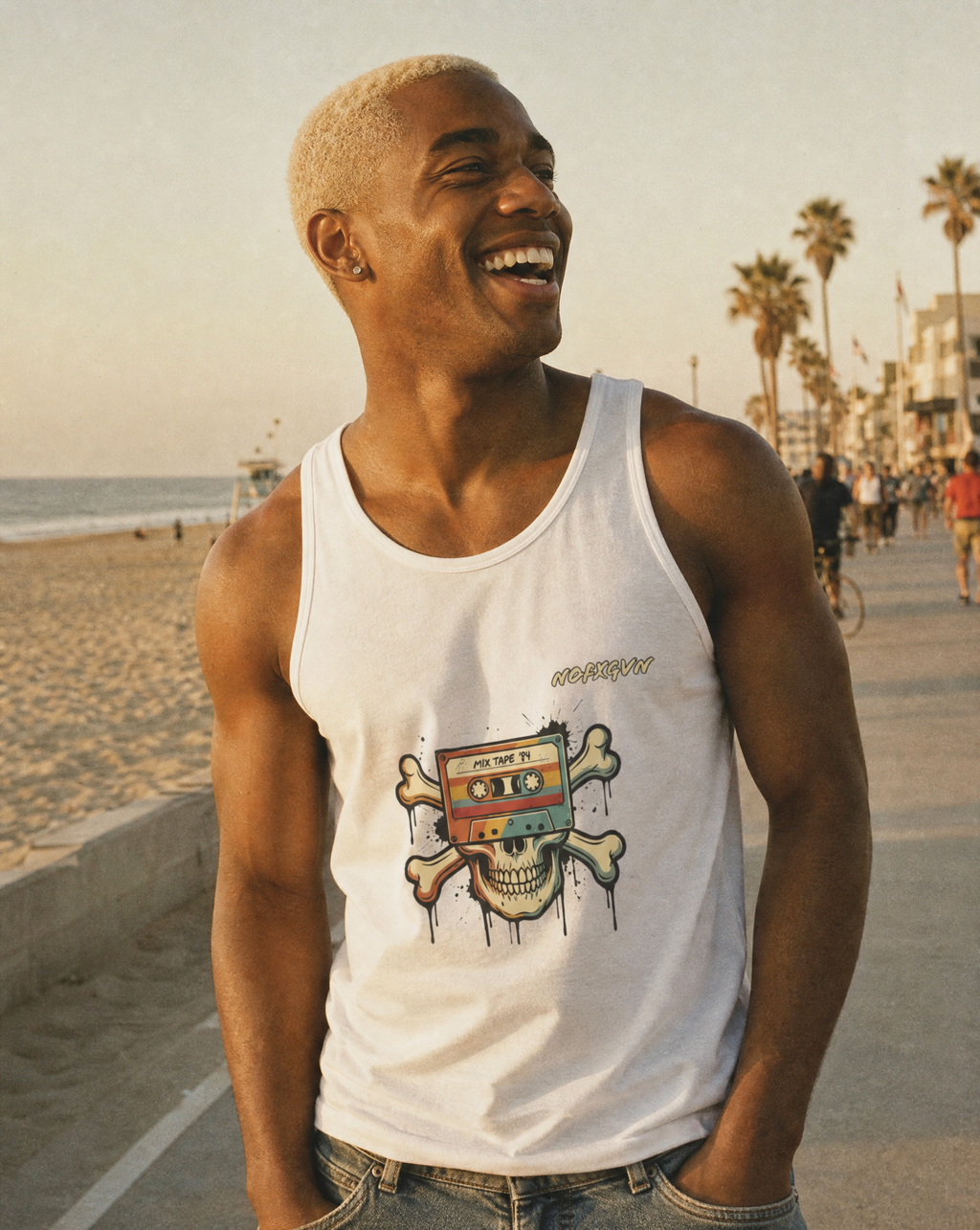 Retro Music Pirate Tank Top | NOFXGVN