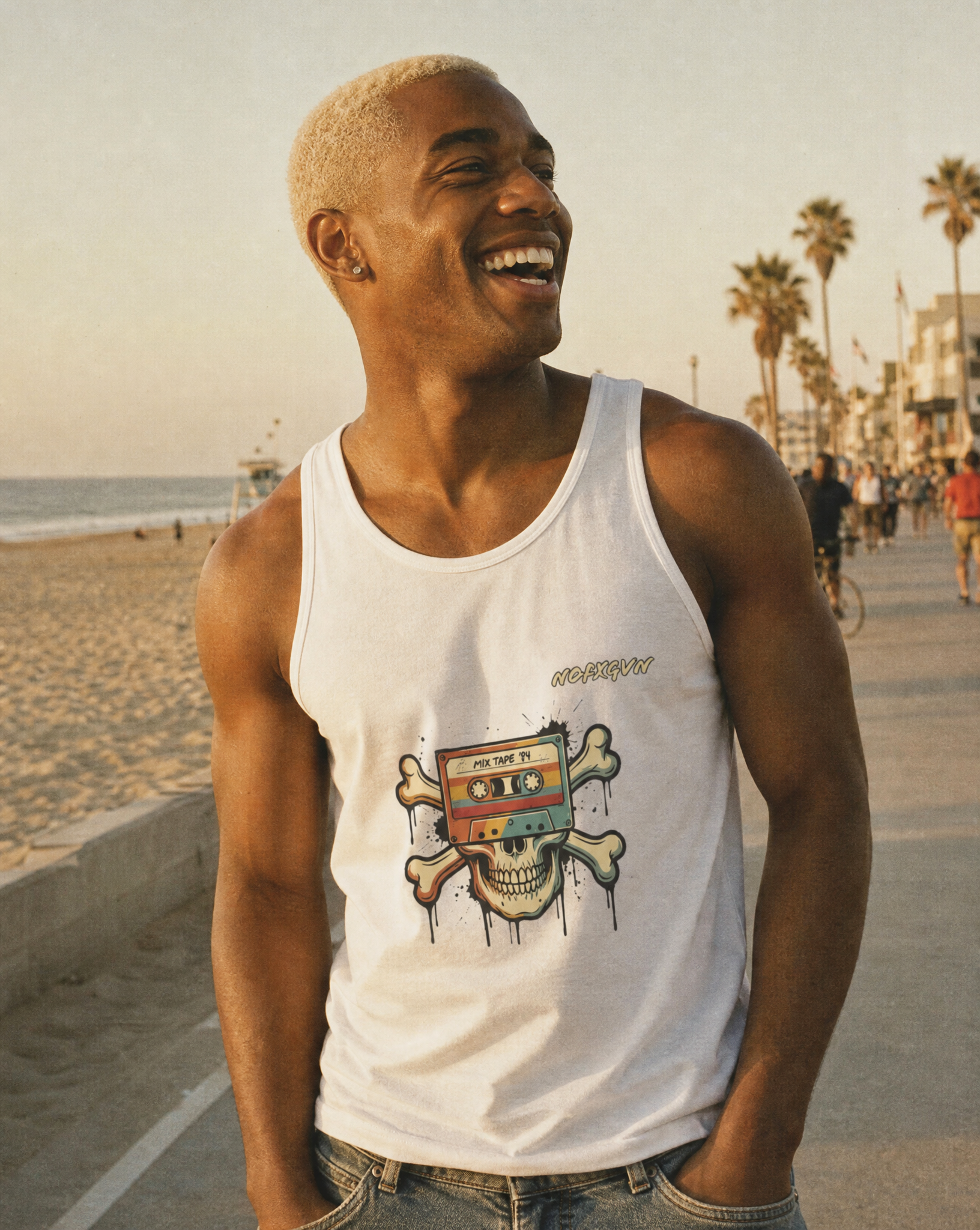Retro Music Pirate Tank Top | NOFXGVN
