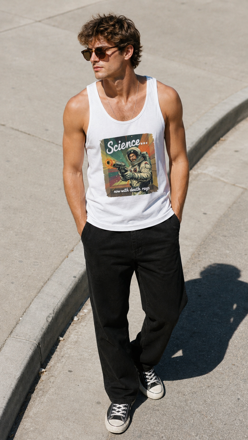 Science Retro Astronaut Tank Top | NOFXGVN